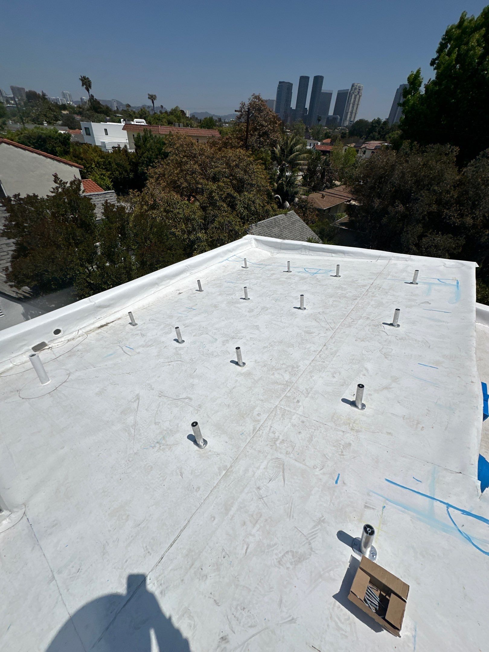 Residential Solar Panel Installation and Custom Roof Deck in Los Angeles by AWS Solar