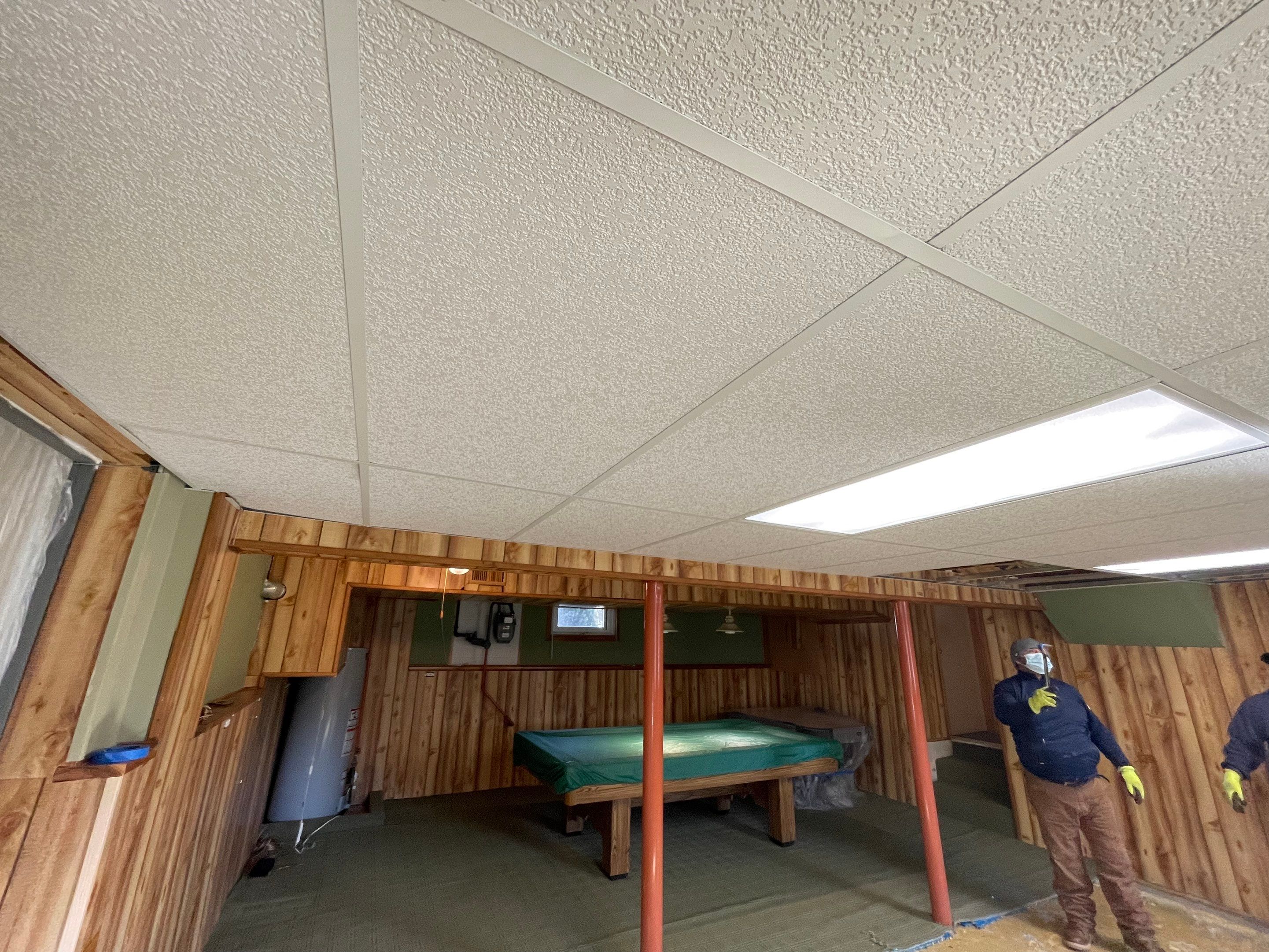 Basement Remodel using Wood by Home Concepts Construction