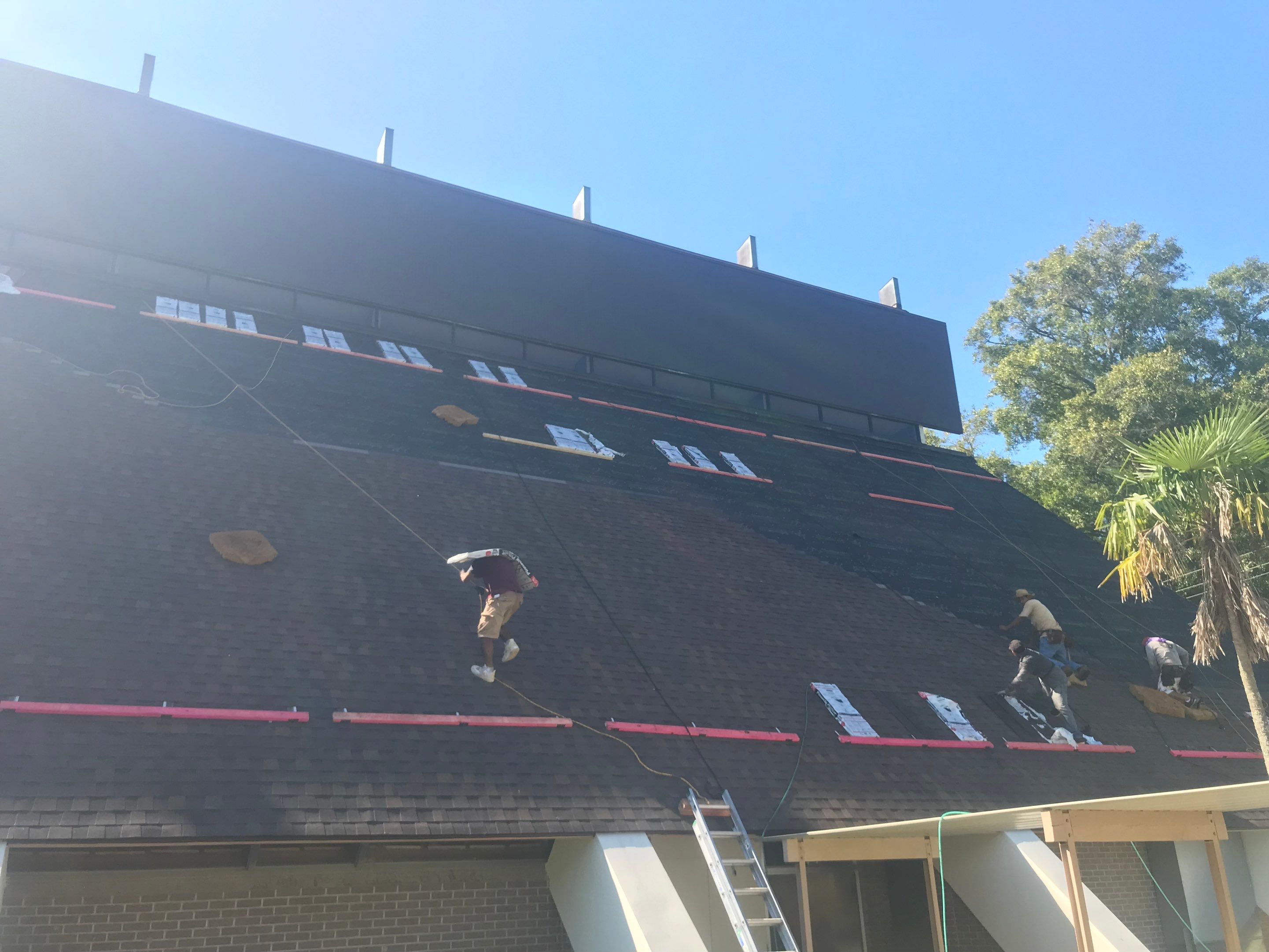 Hail Damage using Atlas Pristine Pinnacle Shingles by Artigues Roofing & Restoration Services