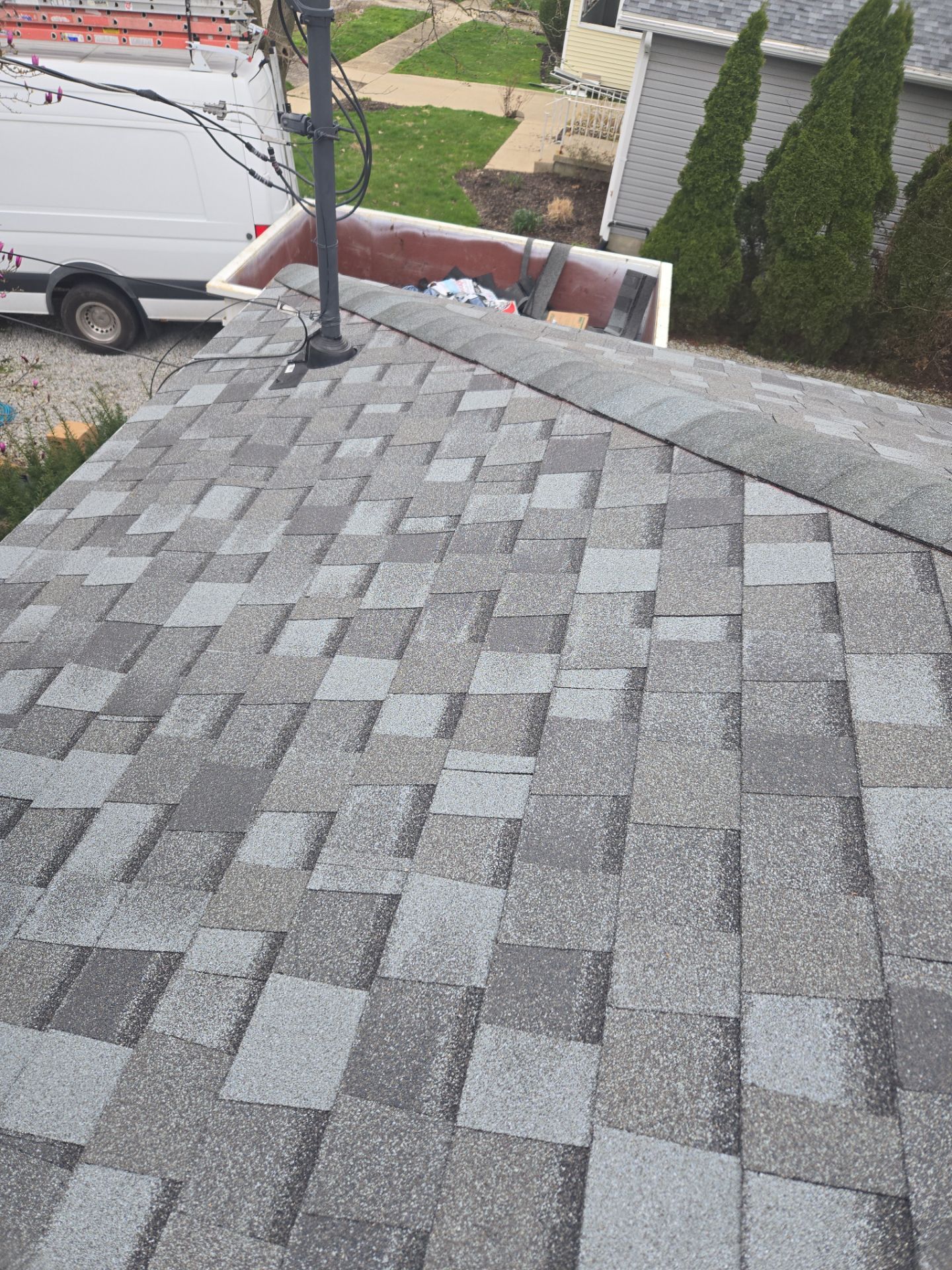 Atlas Pinnacle, Color, Coastal Granite, Drip Edge, Color, Black by Eagle Eye Roofing