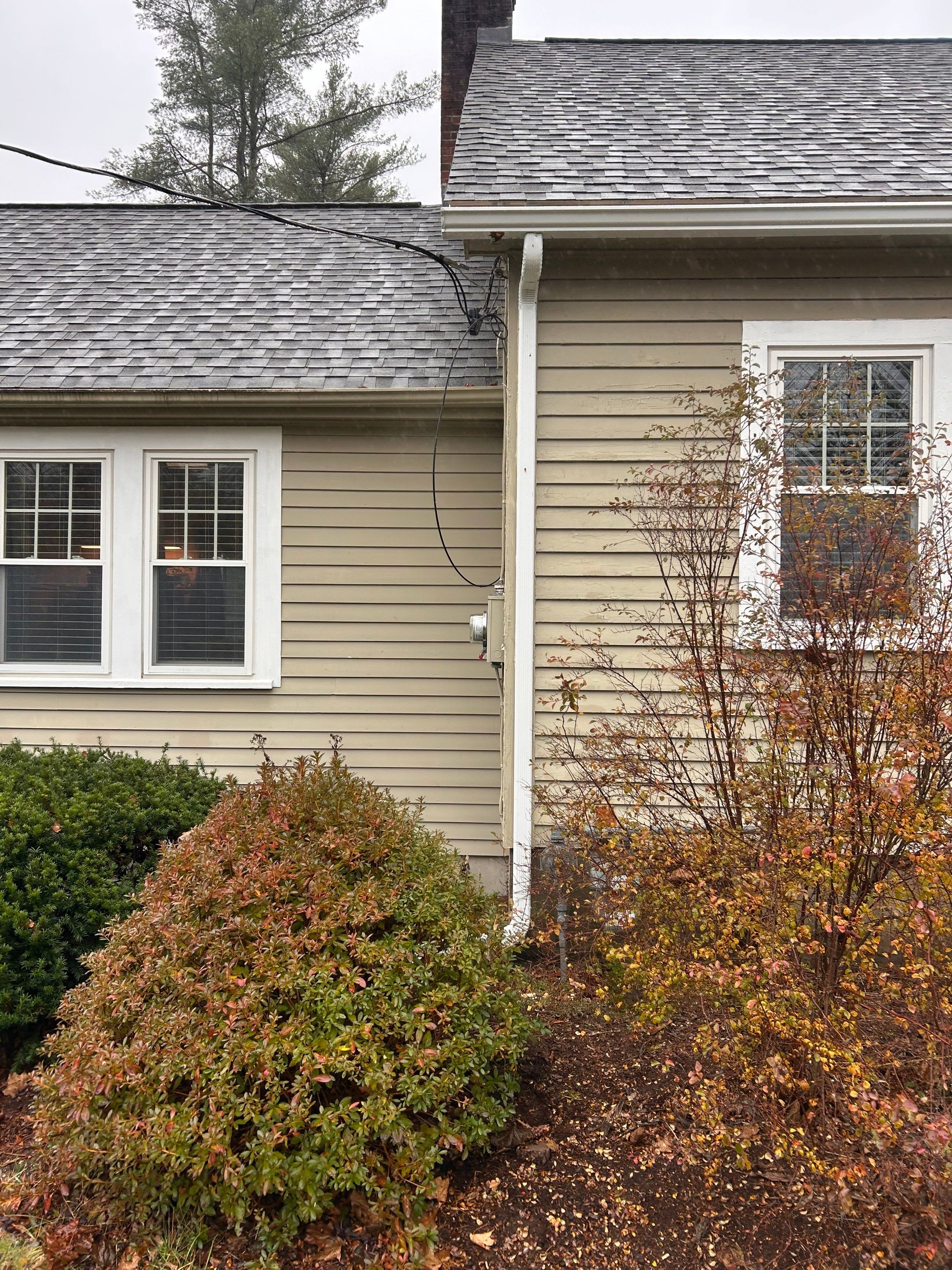 Groton Gutter Replacement - Front & Back Main Home by Mighty Dog Roofing of Greater Middlesex County
