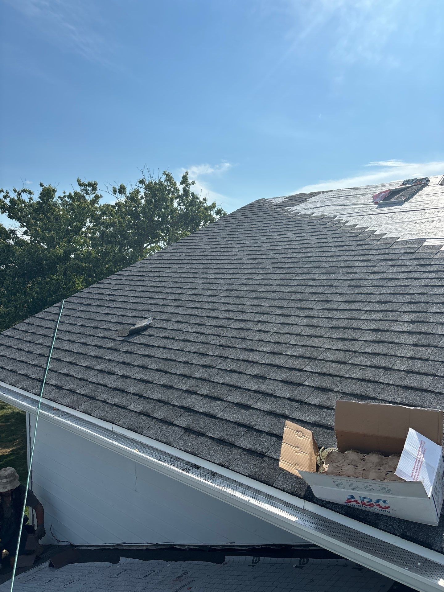Residential Roofing Installation using Timberline UHDZ Shingles - Pewter Gray by RoofX 