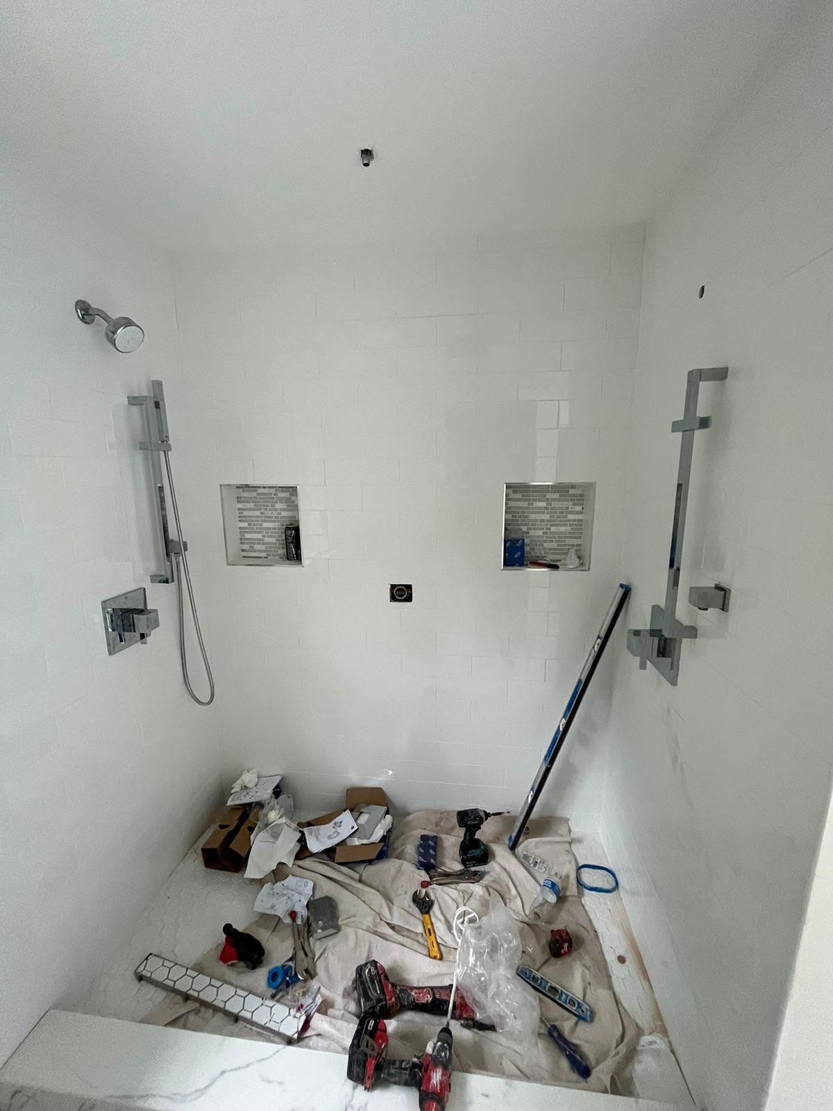 Bathroom Remodel using Tile by Home Concepts Construction