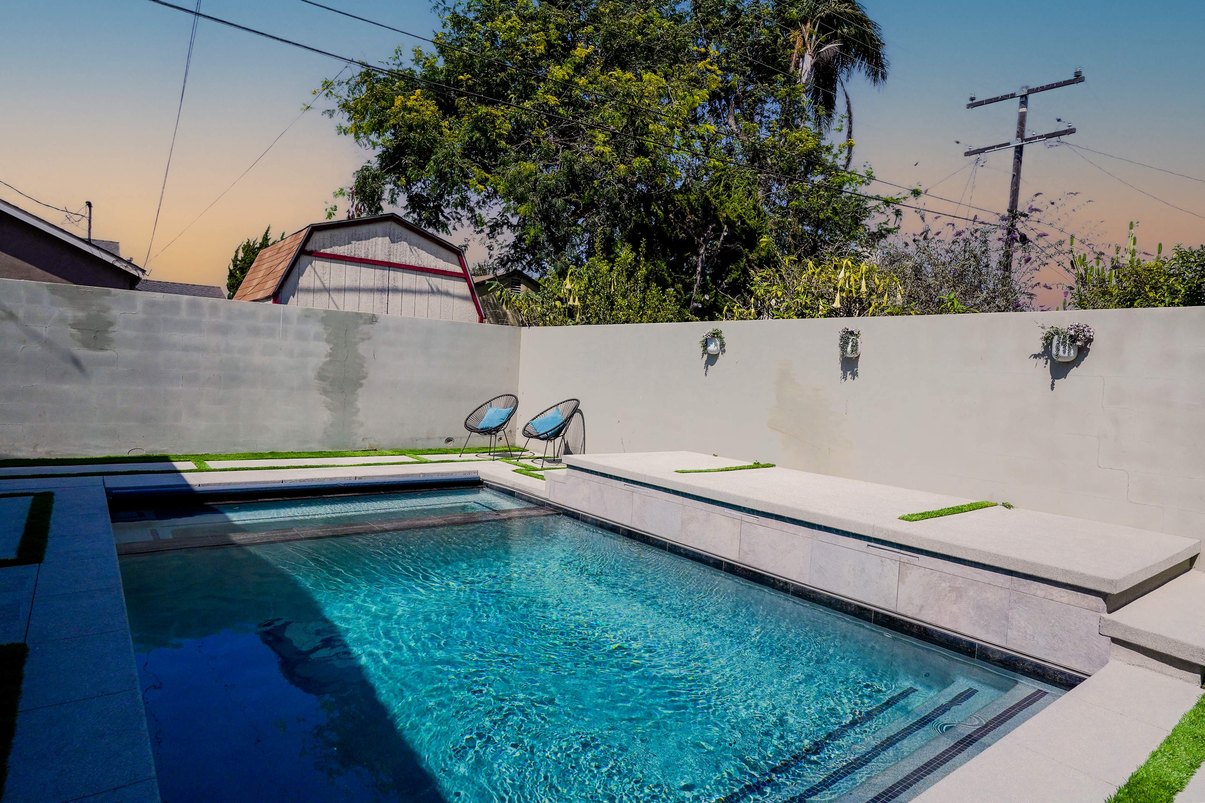 Cocktail Pool & Spa With Automatic Cover by Lax Home Inc 