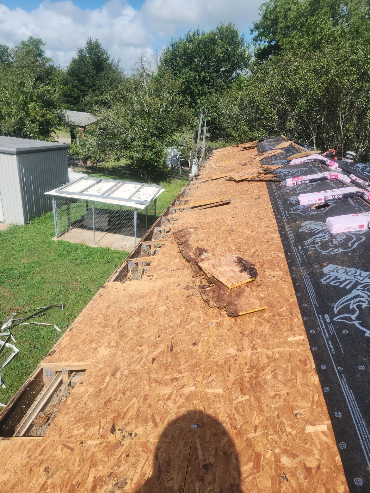 Residential Roofing Installation using Owen's Corning Duration (Lifetime) Shingles by Roof Repair Company
