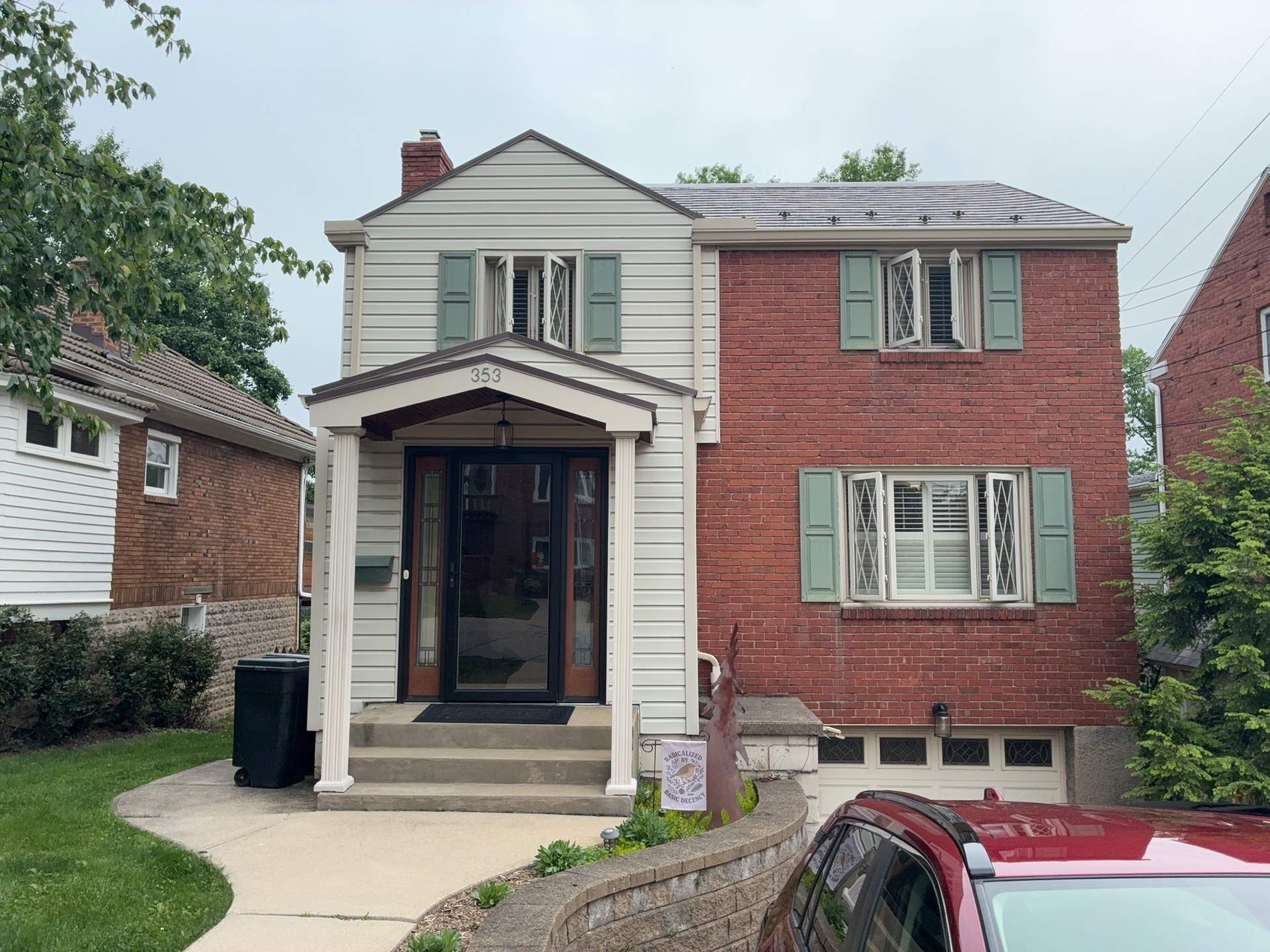 Full Vinyl Siding Renovation and Trim Installation in Mt Lebanon by Ideal Siding Pittsburgh