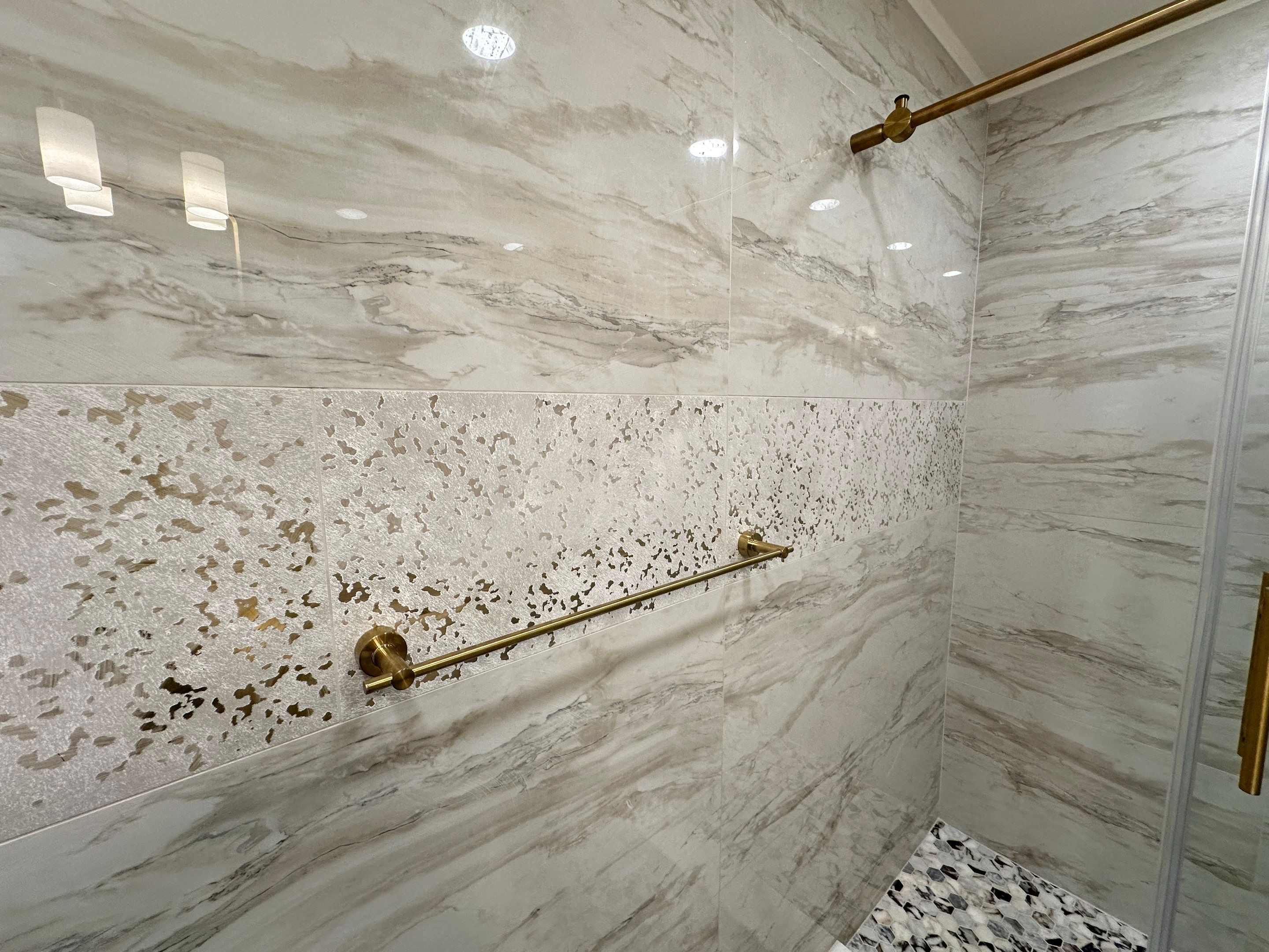 Bathroom Remodel using Tile by Home Concepts Construction