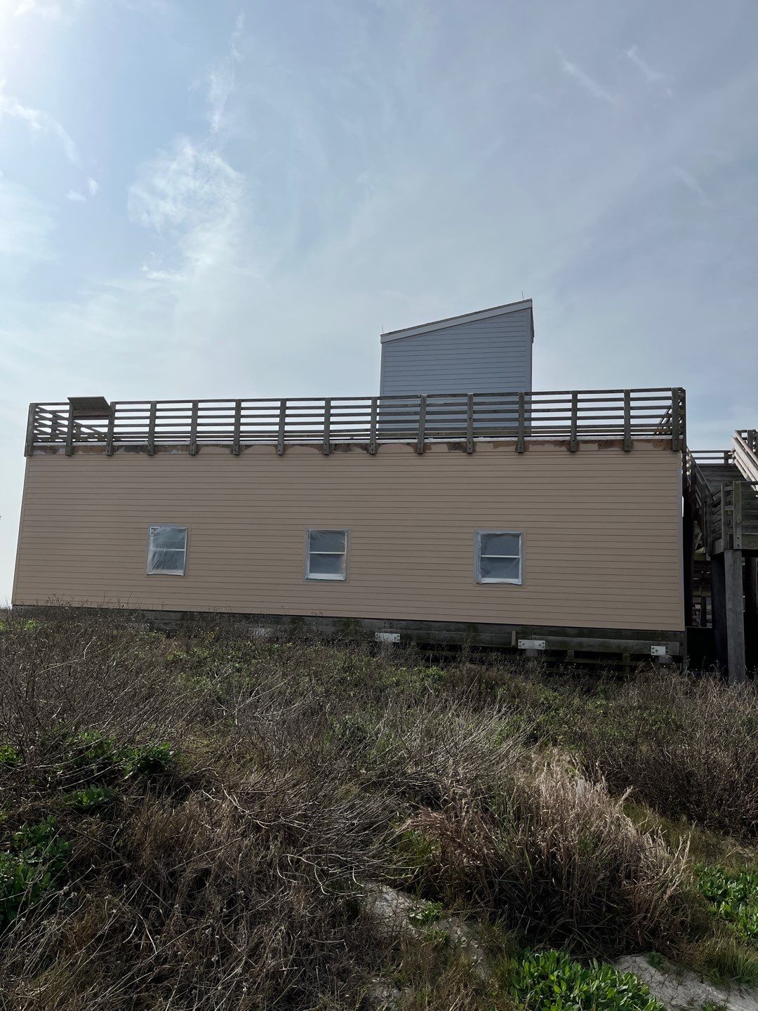 Padre Island National Seashore Malaquite Visitor Center Exterior remodel by Bayfront Roofing and Construction