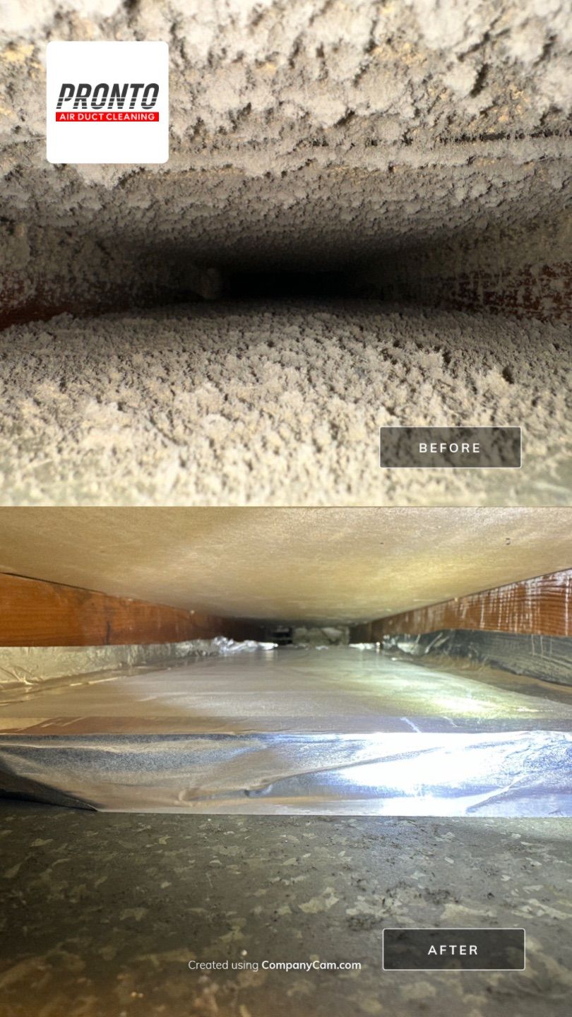 Air duct cleaning using Hypervac by Pronto Air Duct Cleaning