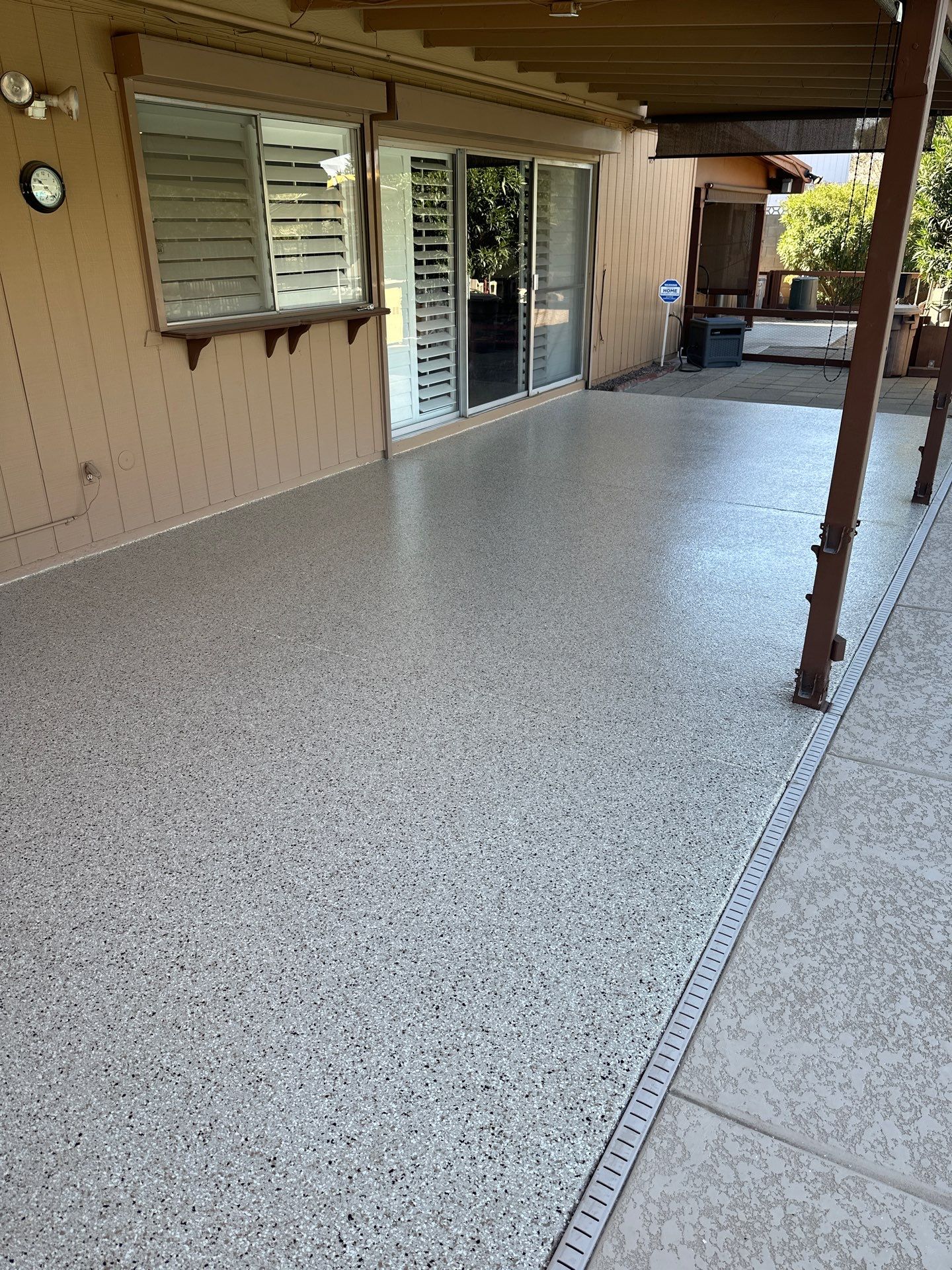 Concrete Coating using Resinwerks by Crash of Rhinos Painting & Garage Floors