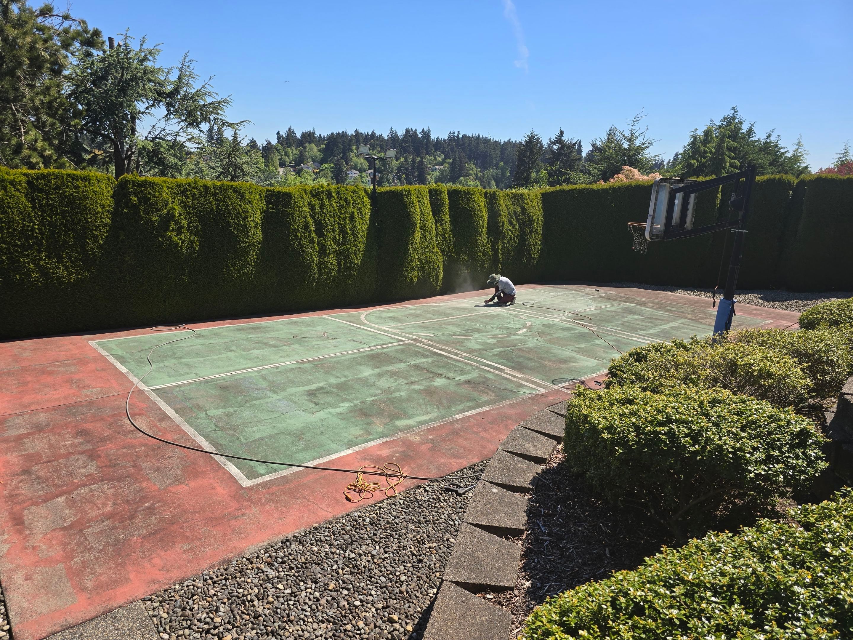 Basketball Court Restored and Ready to Play by Topline Group 
