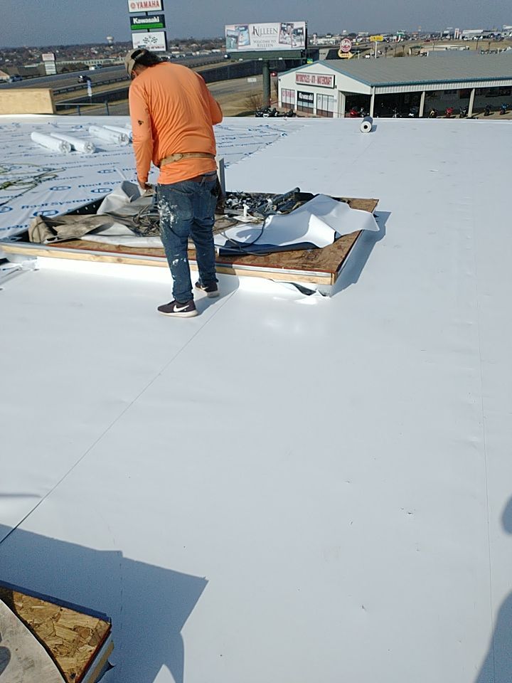 Bio-Life Commercial Roof Replacement using IB Systems PVC by Roof Experts