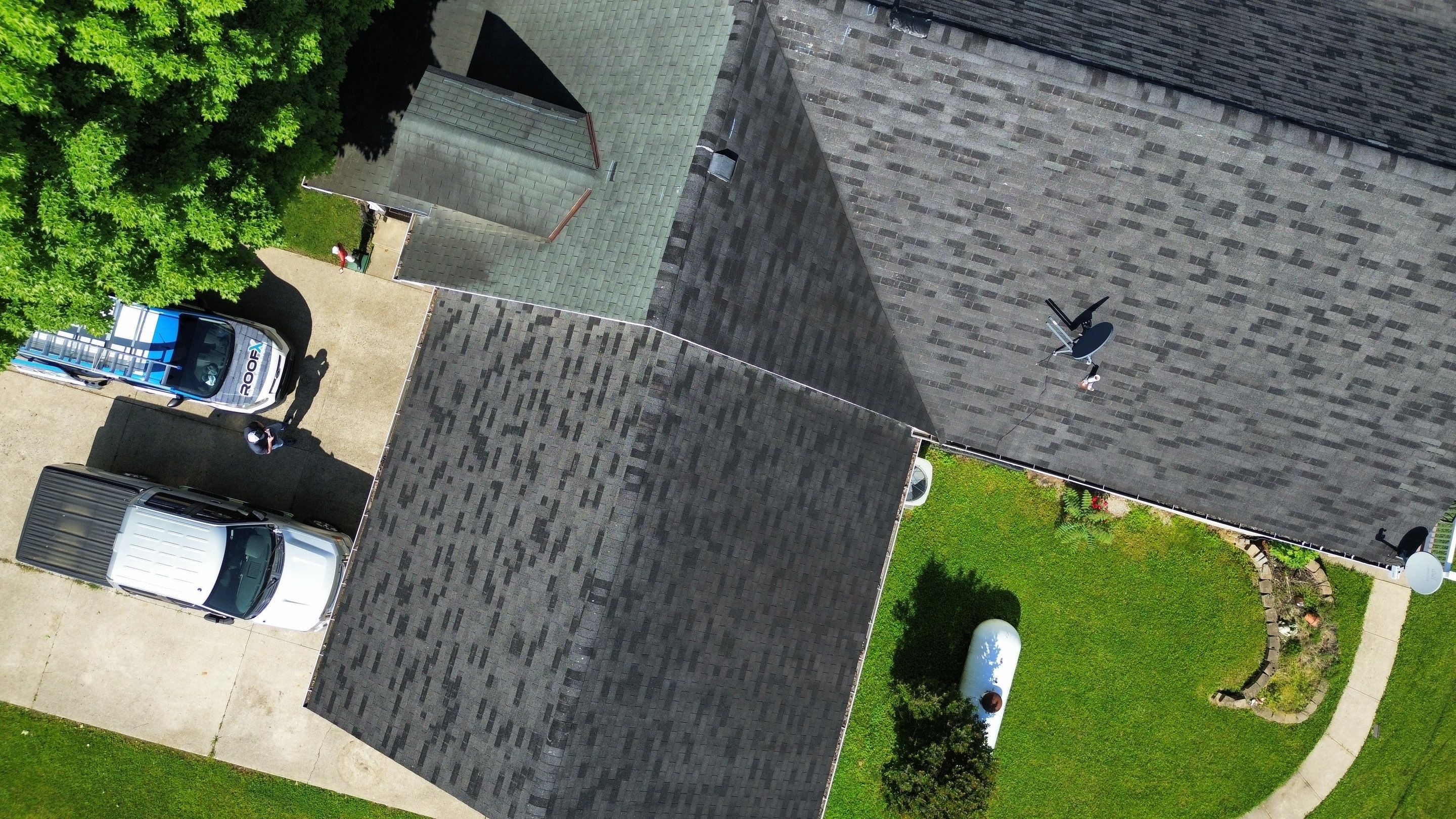Residential Roofing Installation using Timberline HDZ Shingles - Charcoal by RoofX 