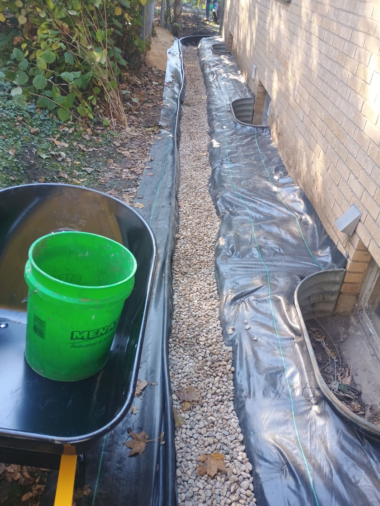 A French Drain for Jeniffer by Waterproofing Northeast