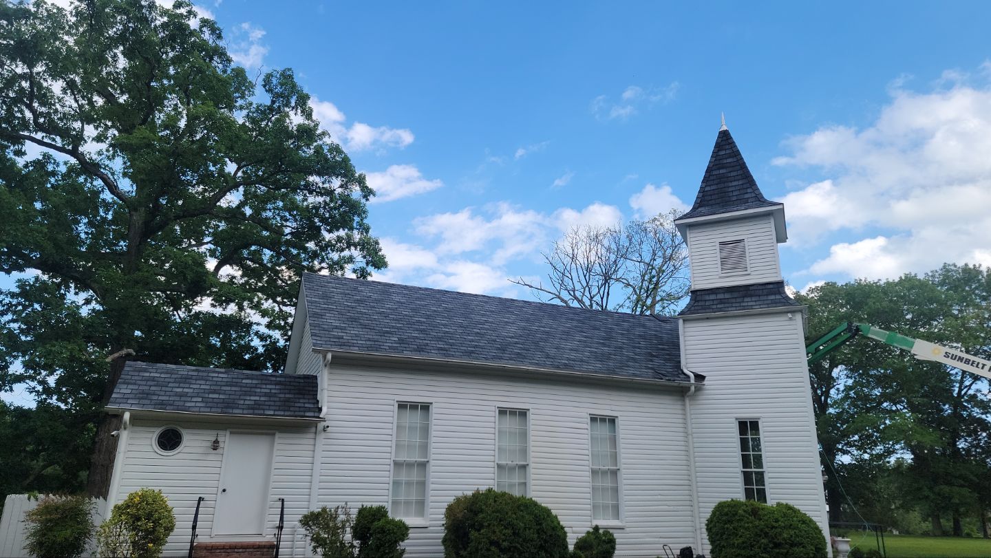 Church Roof Installation using GAF Slateline by ExteriorPros