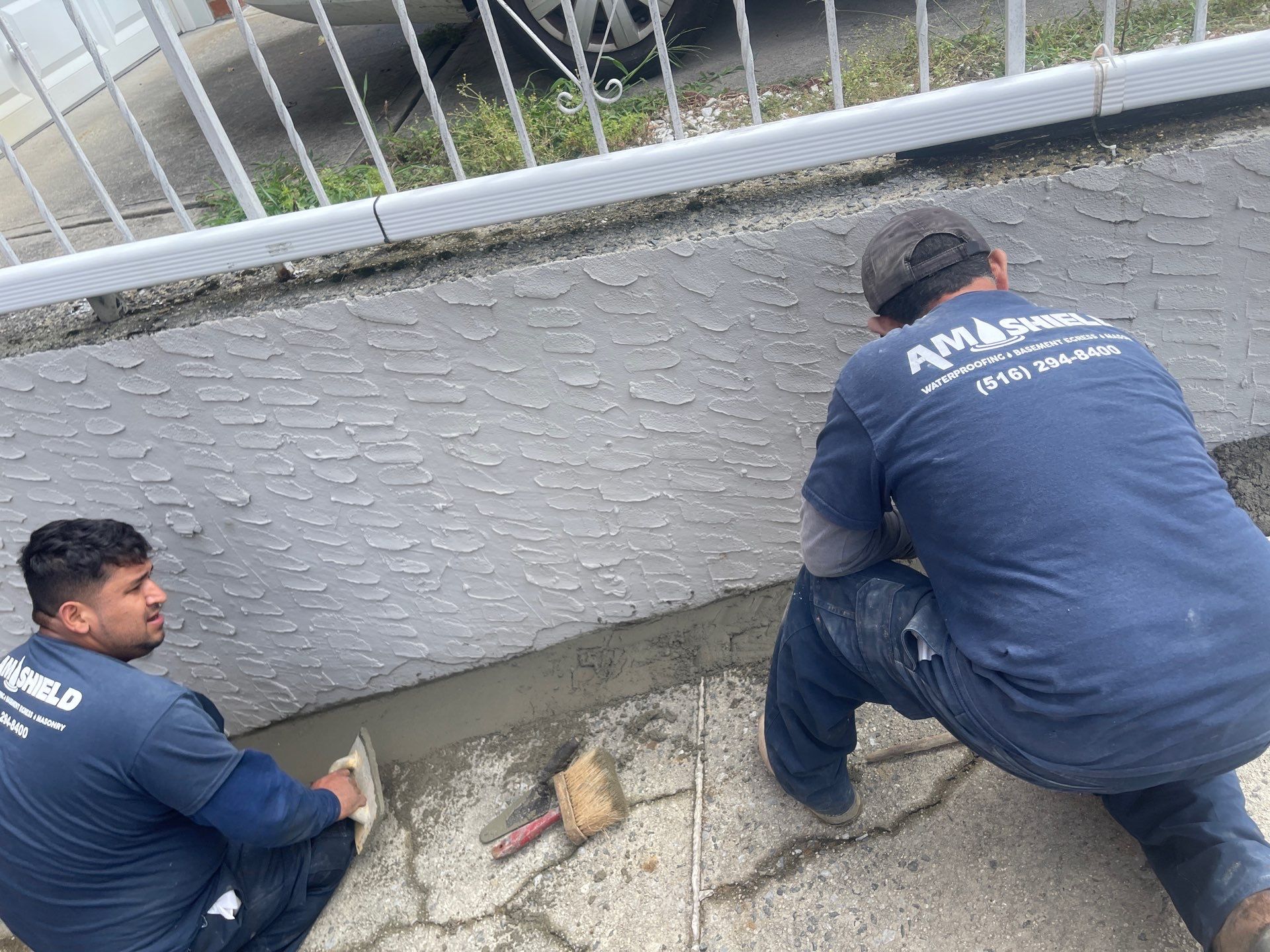 217th St, Flushing by A.M. Shield Waterproofing, Corp.
