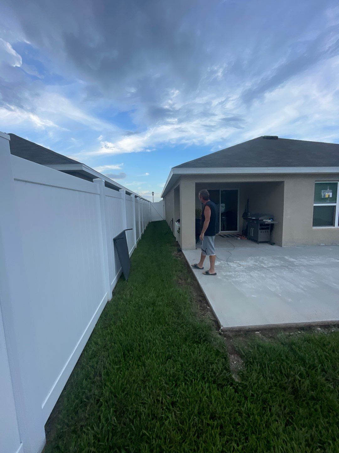 Vinyl Fence Installation using 6ft White Vinyl Picket Fence by Asap fence and gates, LLC