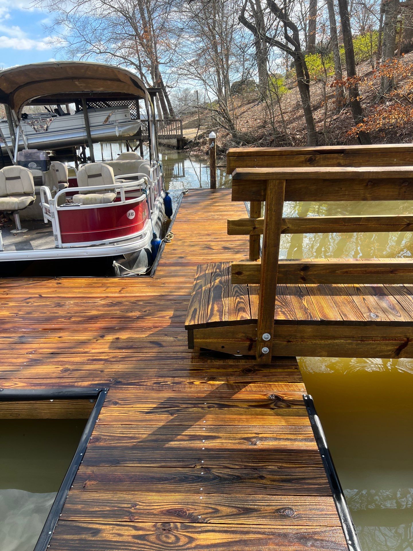 coated dock using Wood Sealant by DuraSeal
