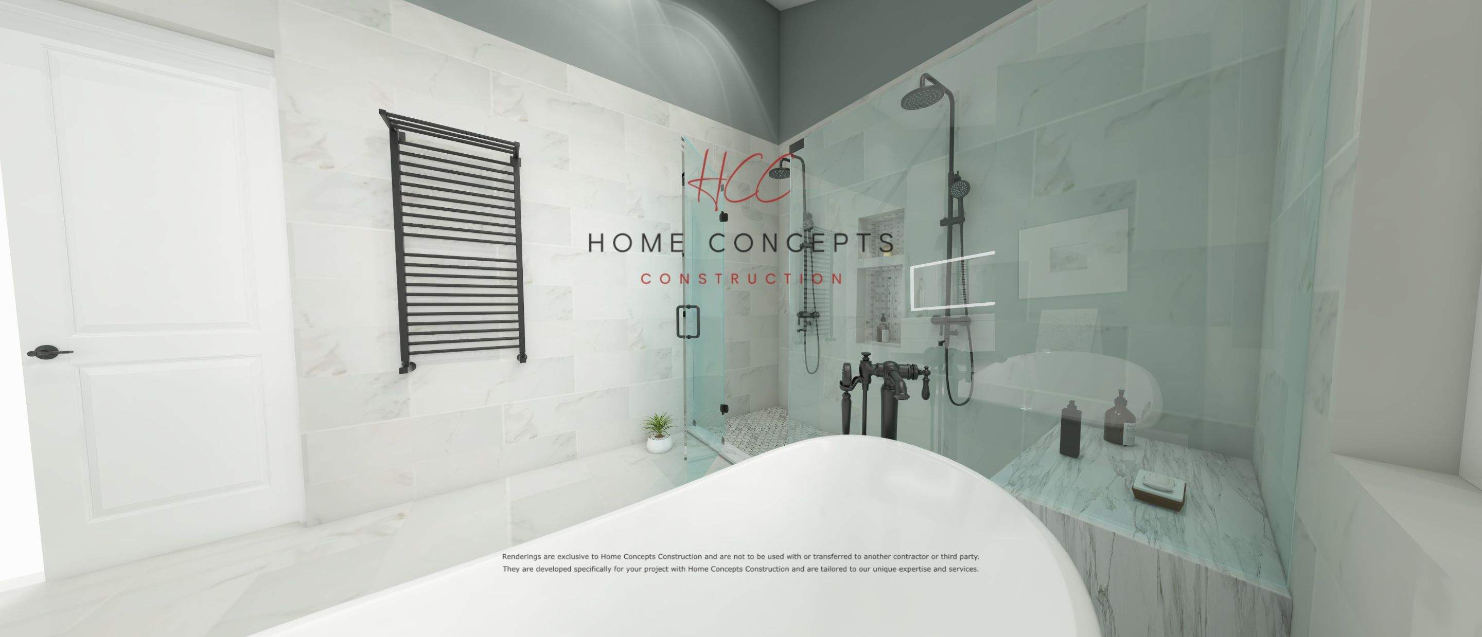 Bathroom Remodel using Tile by Home Concepts Construction