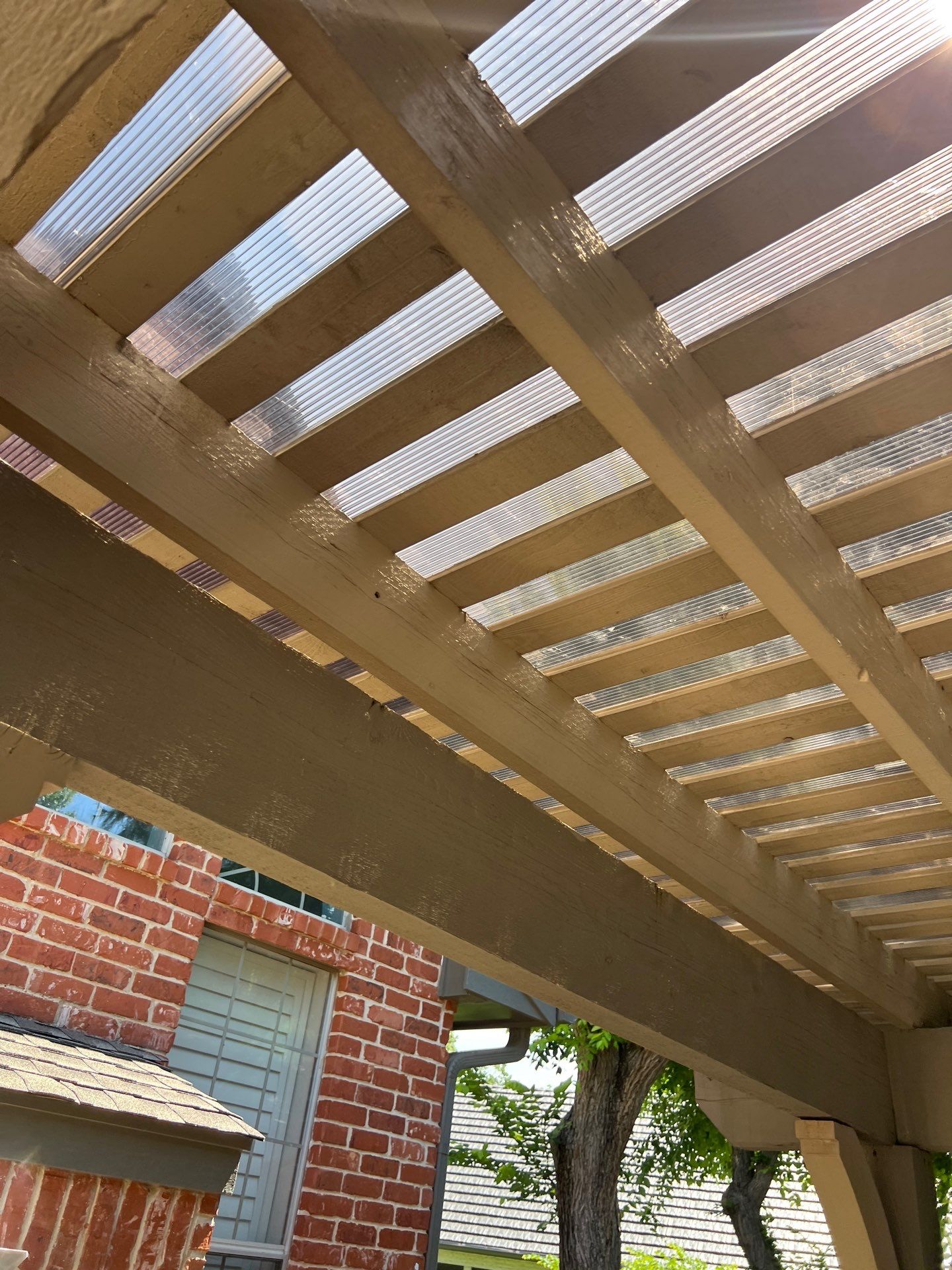 pergola cover install in Edmond by McCann's Roofing and Construction