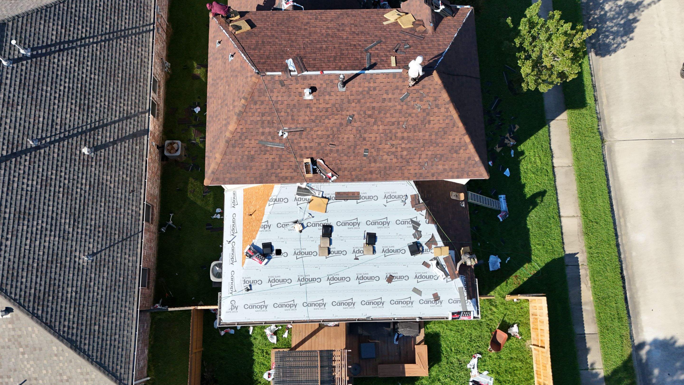 Full Roof Replacement in Warm Brown Tones — Spring, TX by PL Roofing & SB Roofing, LLC.