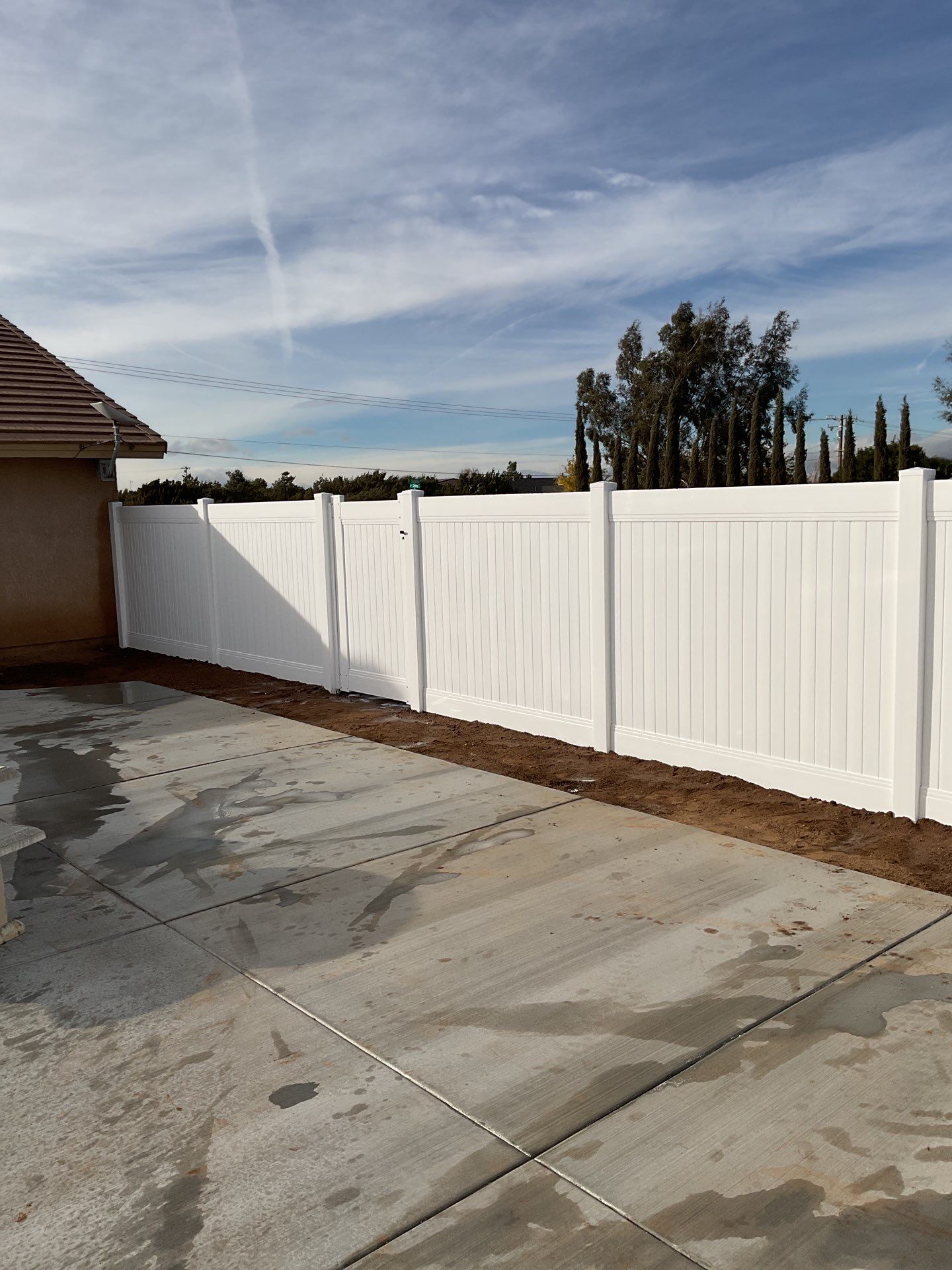 Fence Installation using Vinyl by Fence Guys Inc. 