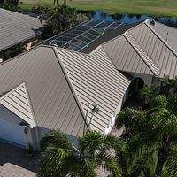24ga 1.5" Mechanical Seam Sierra Tan by Total Roofing System The Metal Roof Experts