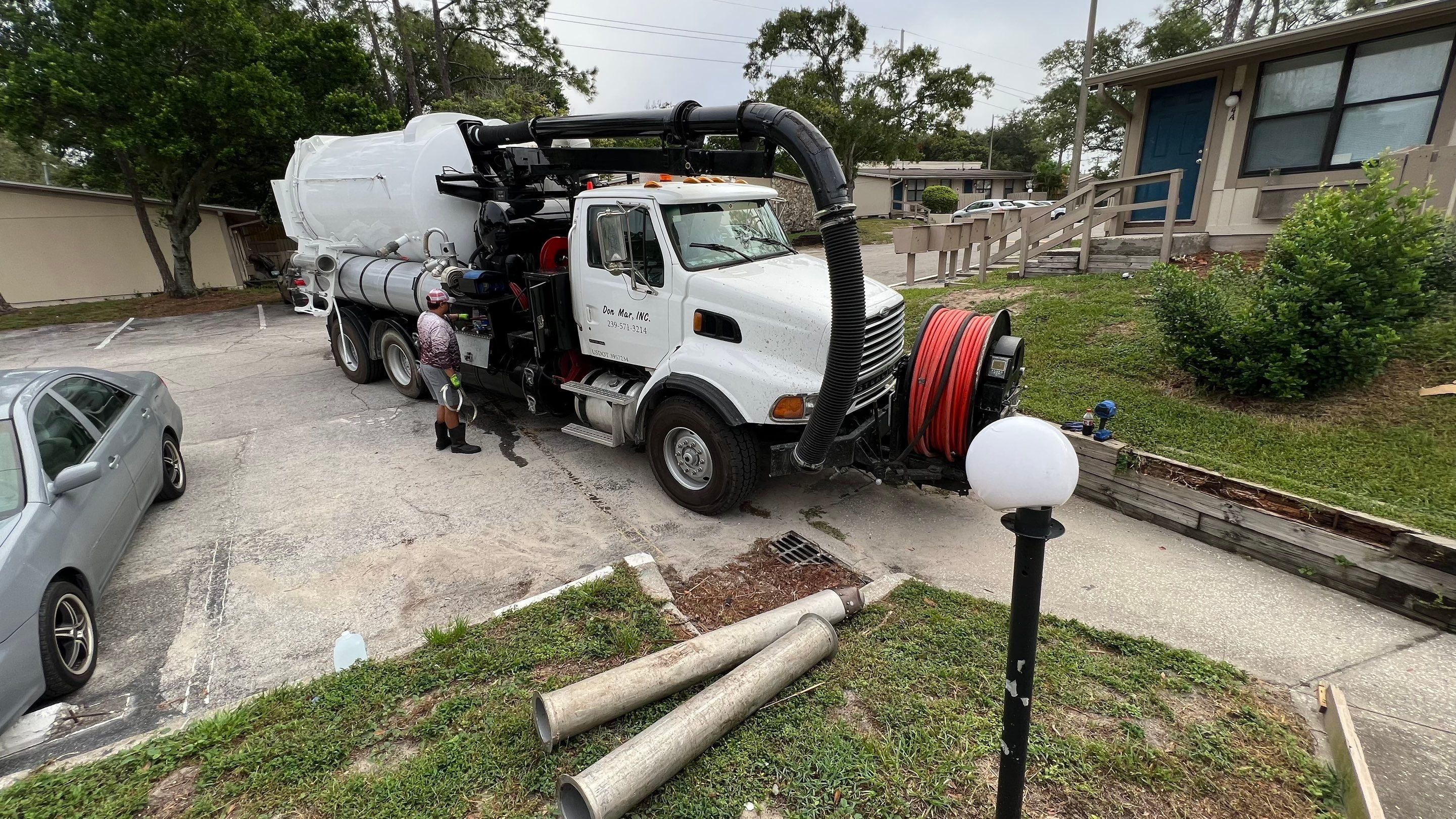 Apartment Complex Storm Water System Cleaning and Maintenance by APS Power & Water