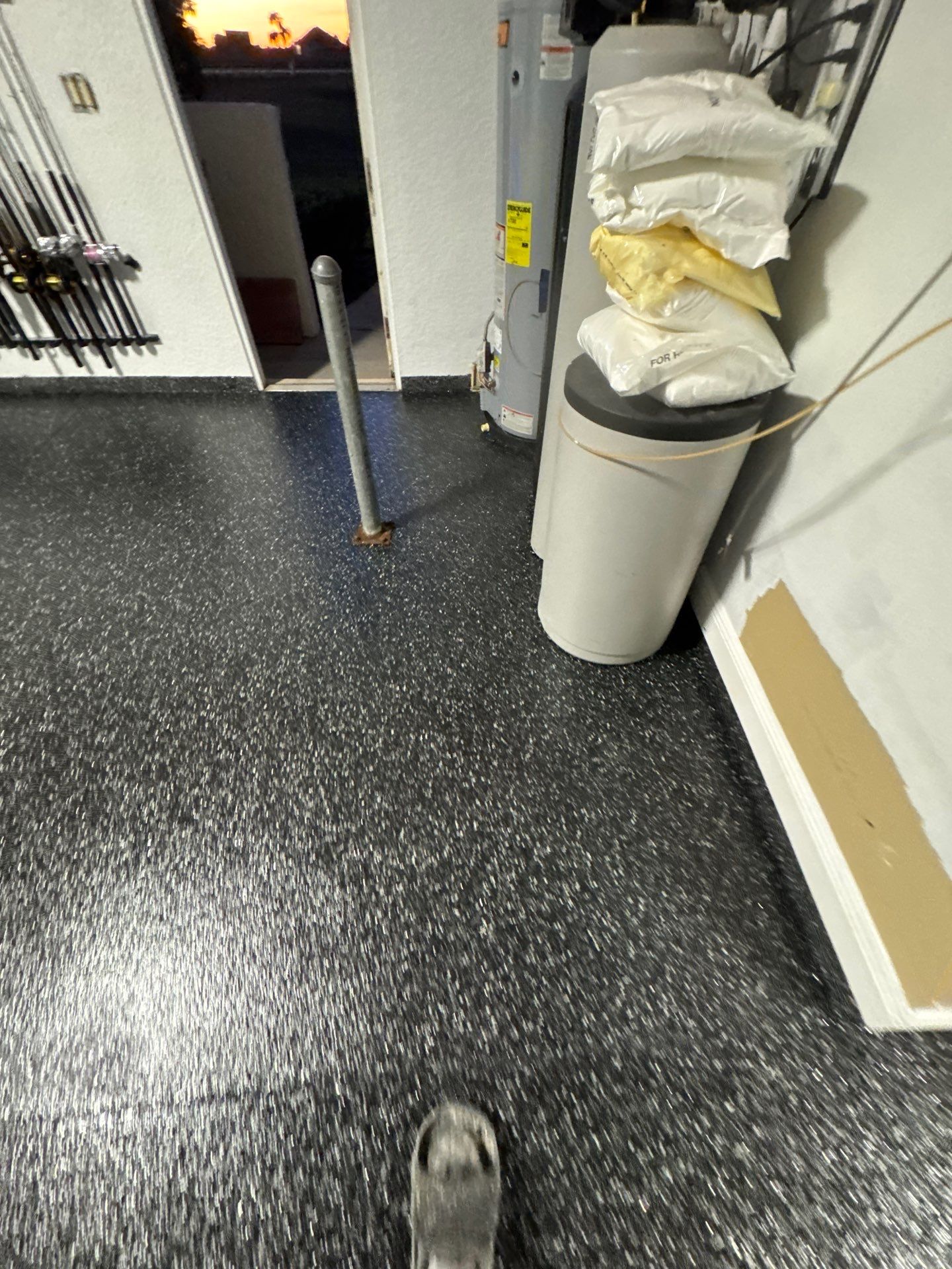 Carbon Flake Garage Floor Coating by Performance Floors & Coating