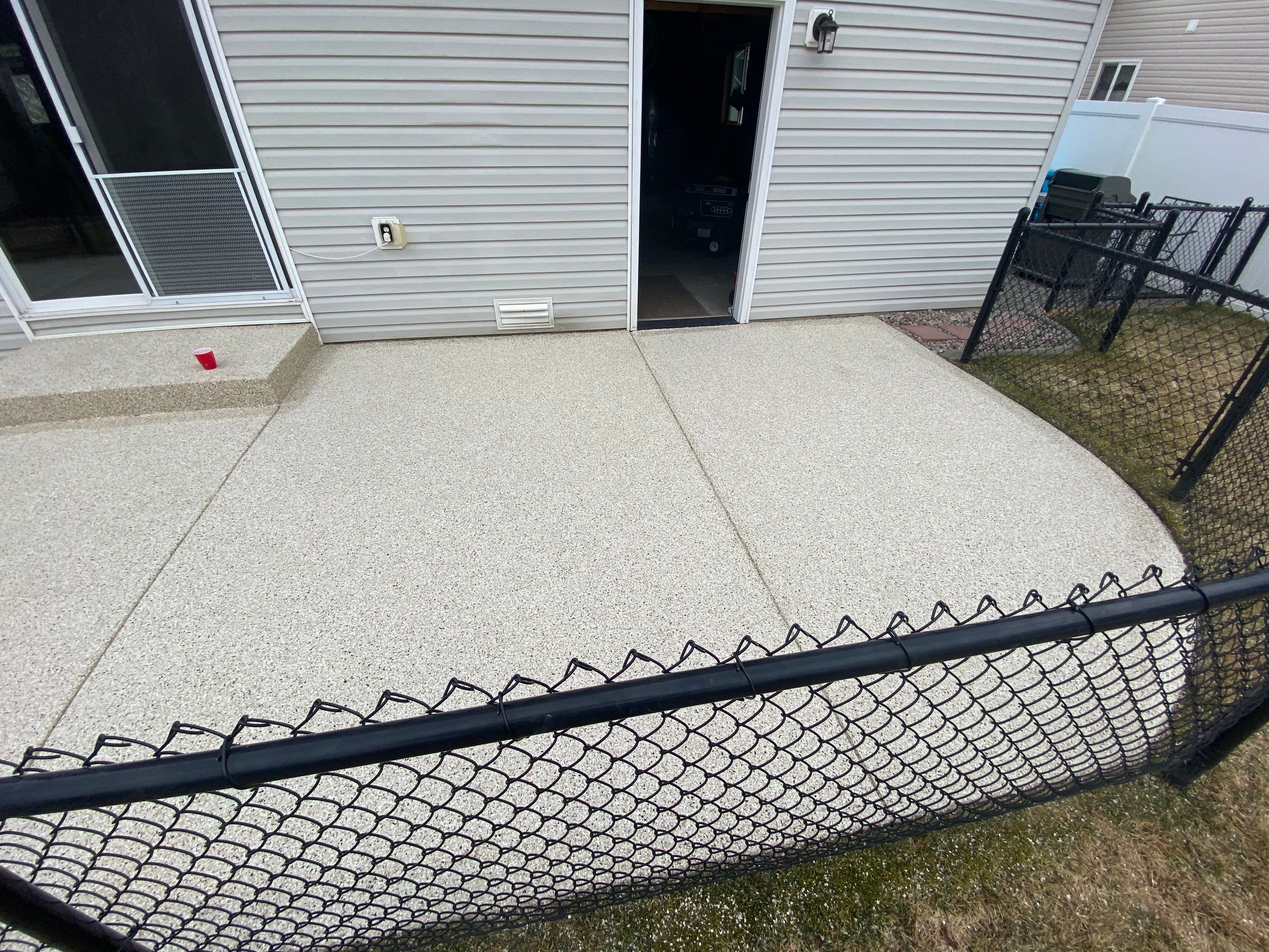 Patio and Walkway using Driftwood and the Penntek Evolution Flooring System by Croc Coatings, LLC