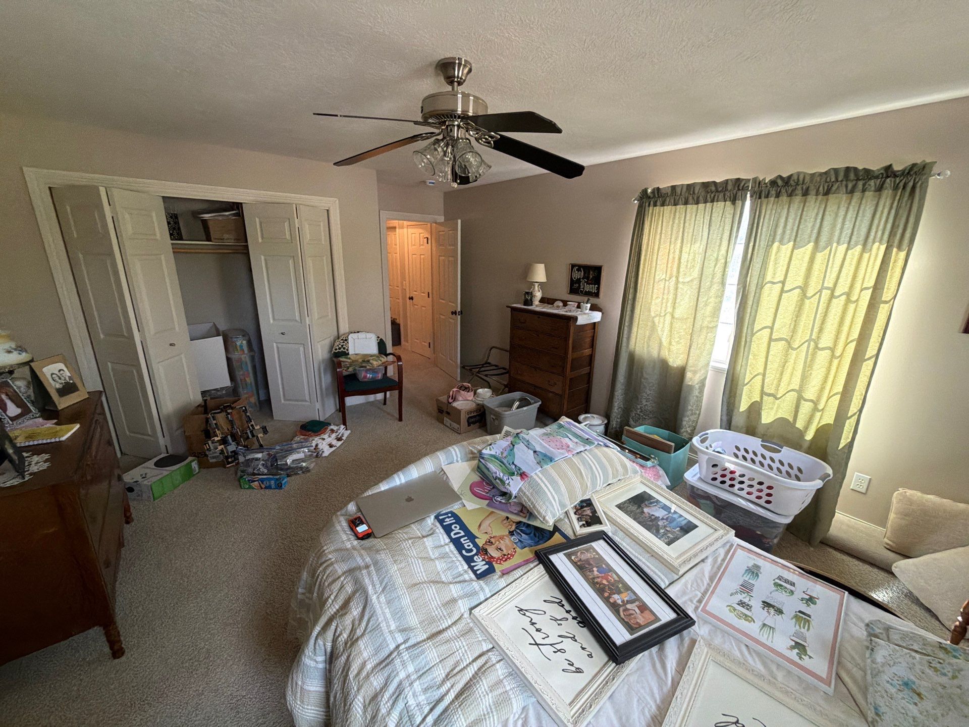 Interior Home Repainting with Repose Gray and Peppercorn Accent Walls by Select Painting, Coatings & Garage Cabinets