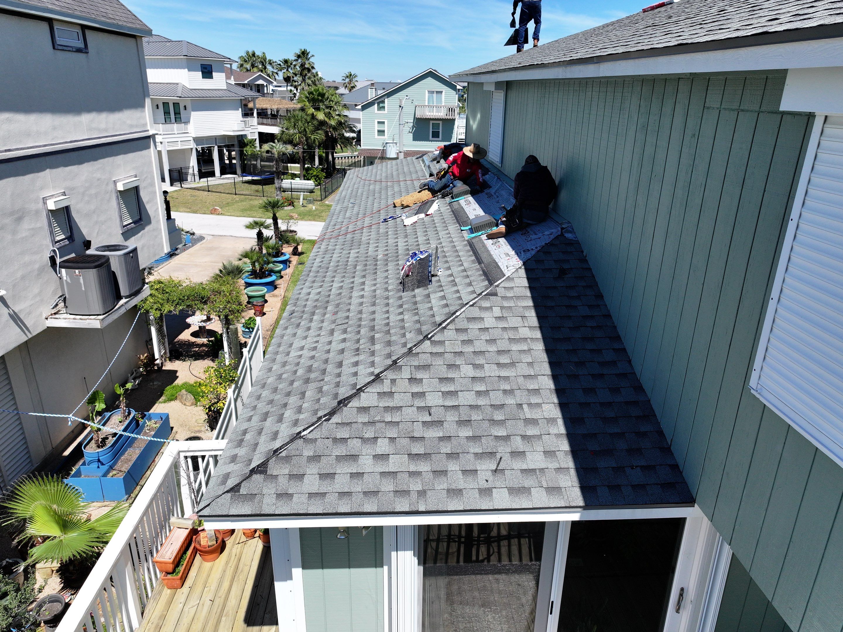 Residential Roof Replacement using GAF HDZ SLATE by Elite Roofing LLC