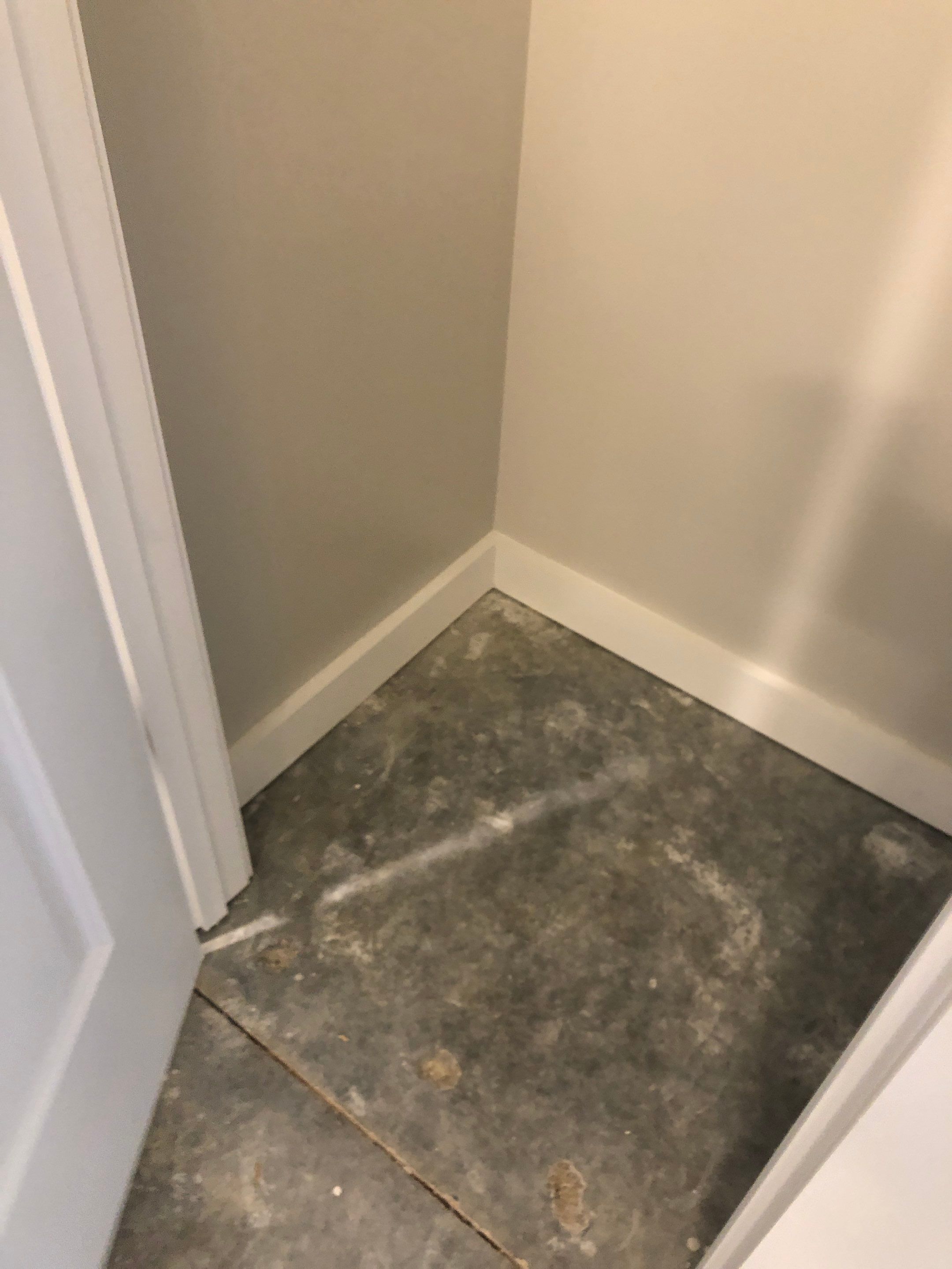 Louisburg, KS -- Basement Polish using Grey Stain by Big Red Decorative Concrete, LLC