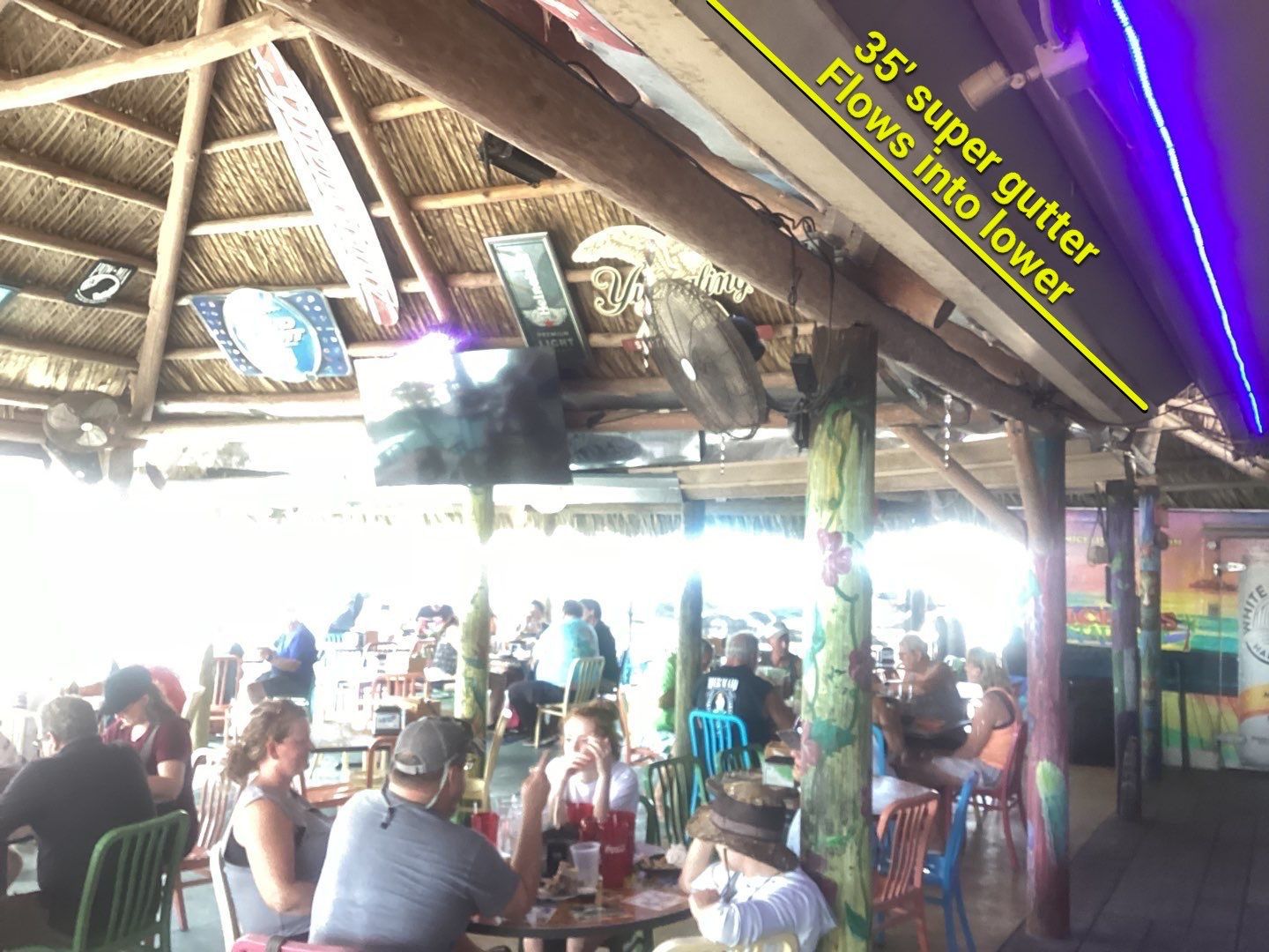 Brown 6-Inch Seamless Gutters Installed in Matlacha FL by Gutter Professors