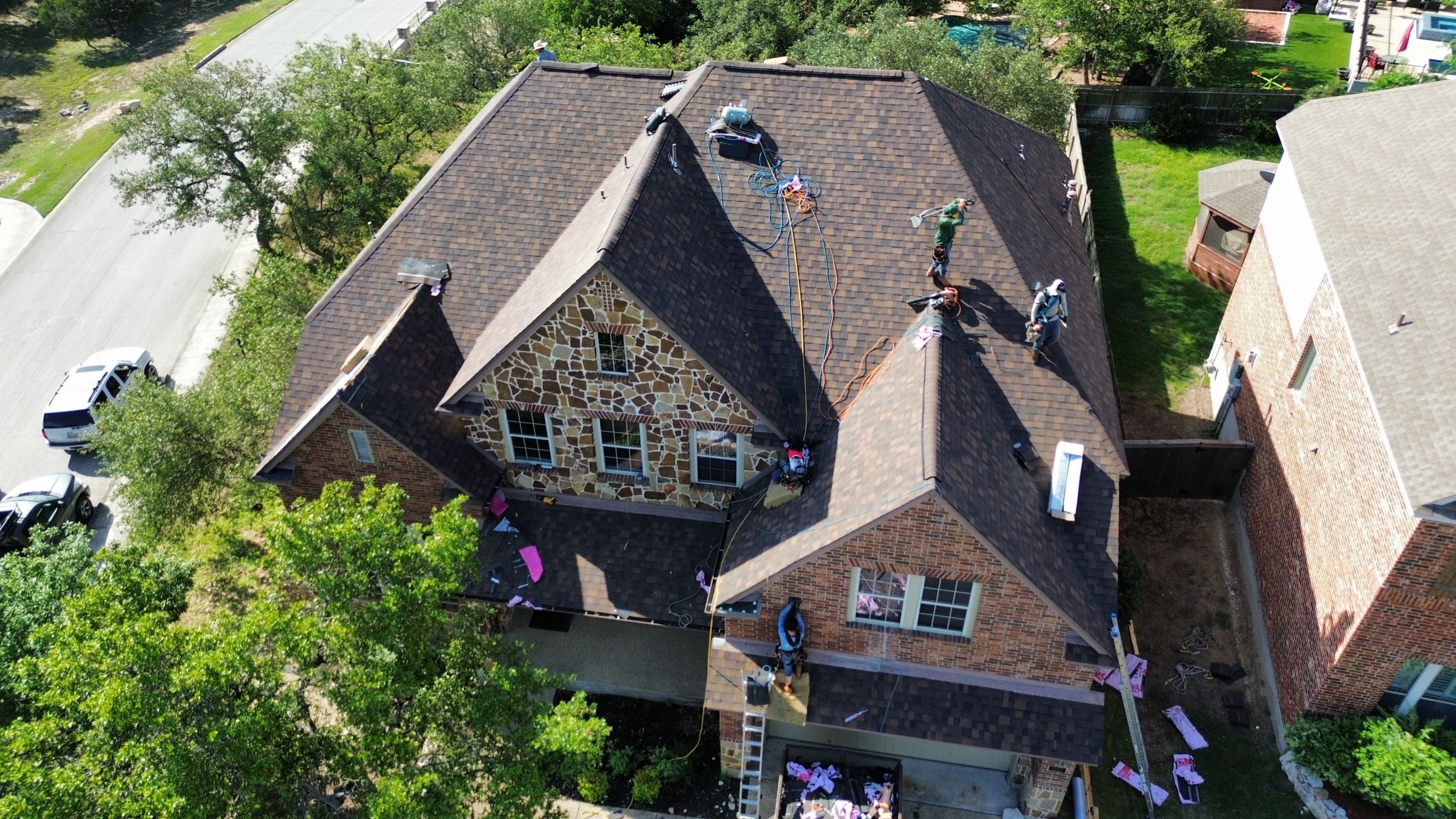 Residential Roof Replacement using Owens Corning 30 year Architectural Shingles by Premier Roofing and Contracting
