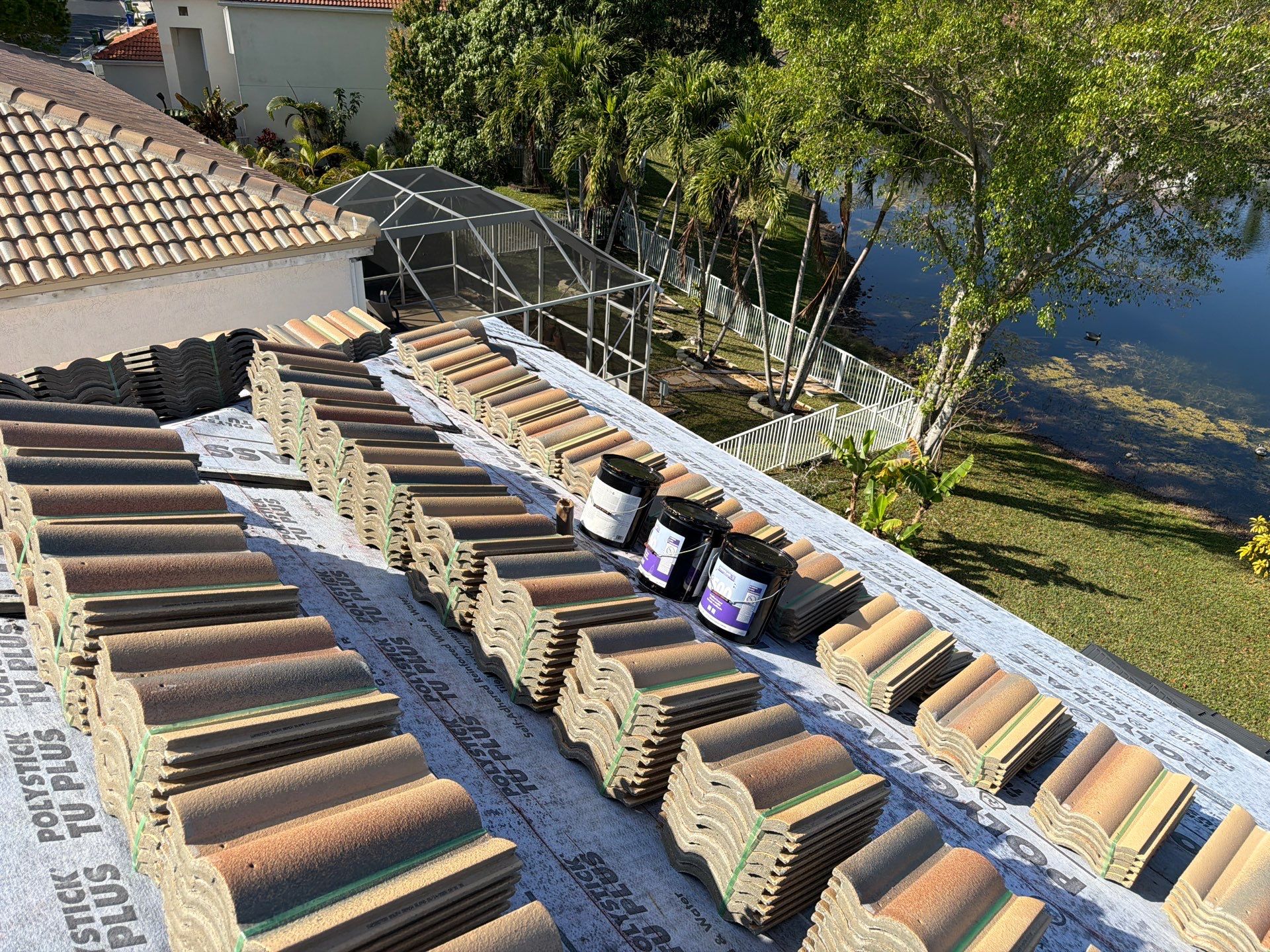 Residential Roofing Installation using WestLake Roofing Tile by BLUES BROTHERS ROOFING