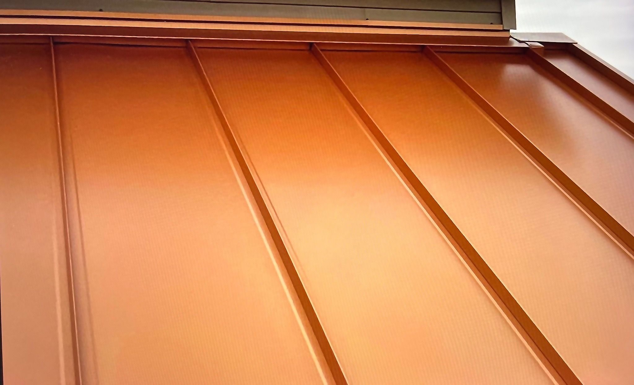 Standing Seam Roof – Copper Finish by Esh Builders