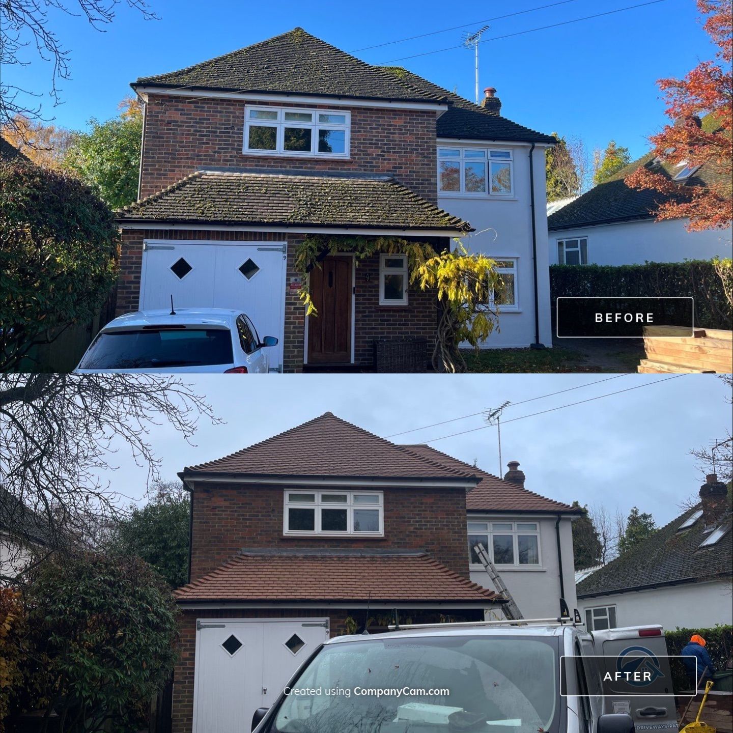 Roof Cleaning and Biocide Treatment using Honda 15lpm Low Pressure Washing Machine by Ges Exterior Cleaning ltd