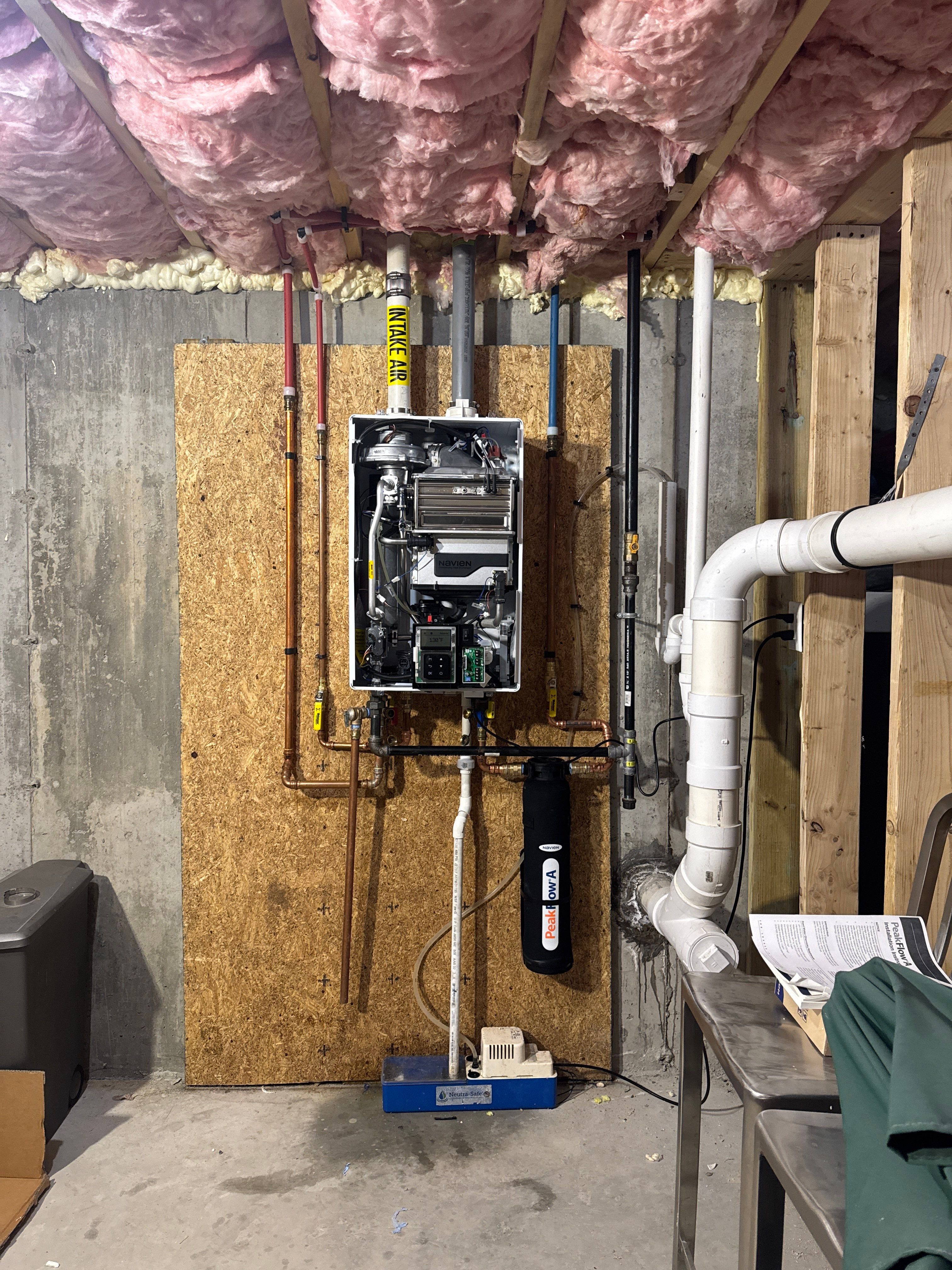 Install Tankless with Scale Prevention by Stake Plumbing and Heating