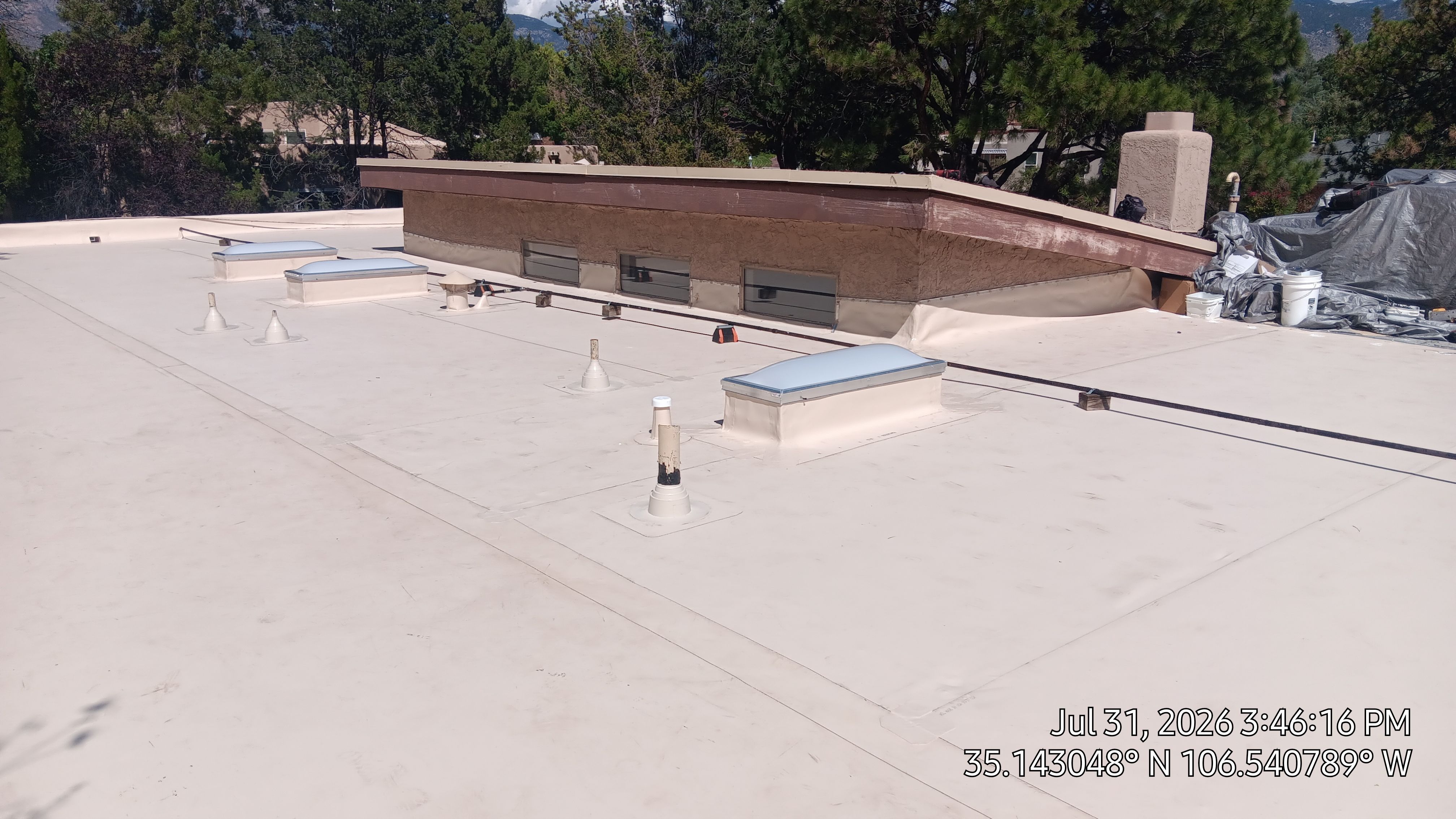 TPO Roof Replacement and Skylight Upgrade in the Northeast Heights, Albuquerque by Doyle Roof Masters Inc