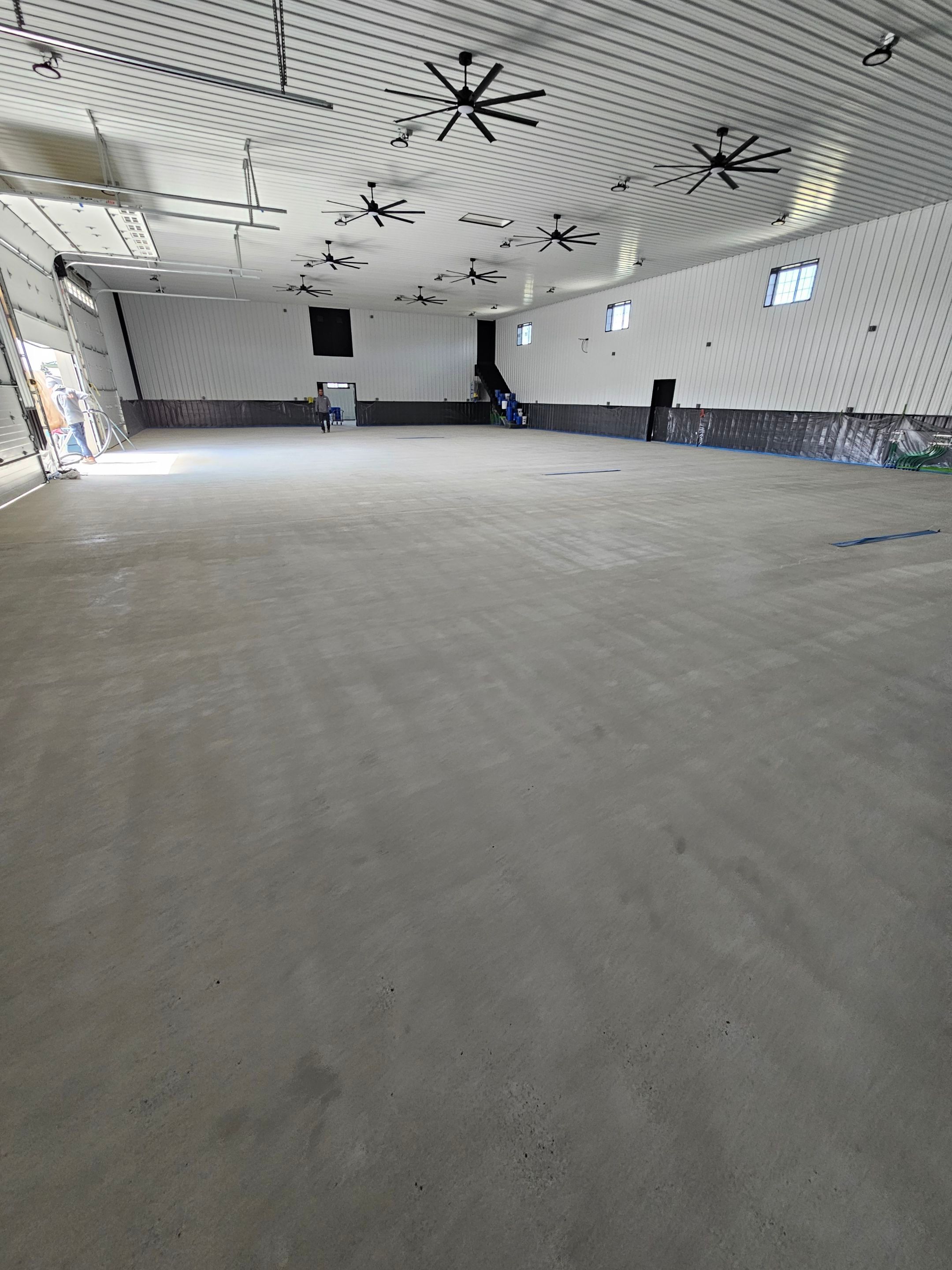 Gravel Pole Barn Concrete Coating by Level 10 Coatings