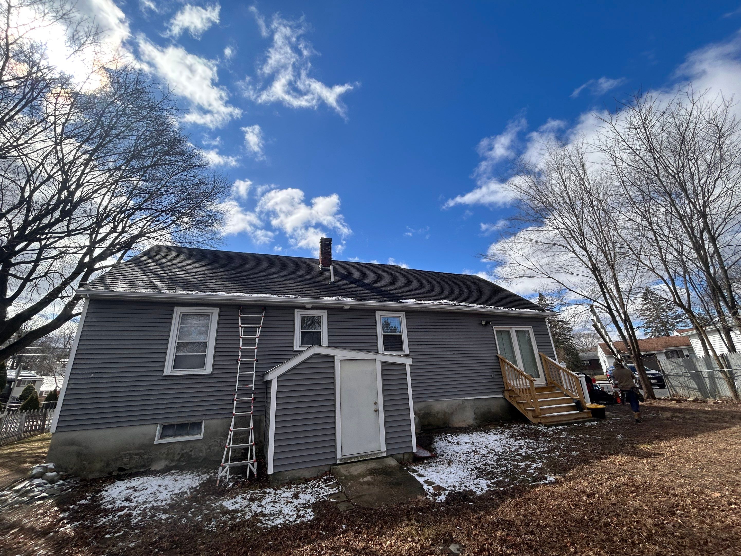 5" K-Style Seamless Aluminum Gutter Installation in Lawrence, MA – Full System Replacement by Mighty Dog Roofing of Greater Middlesex County
