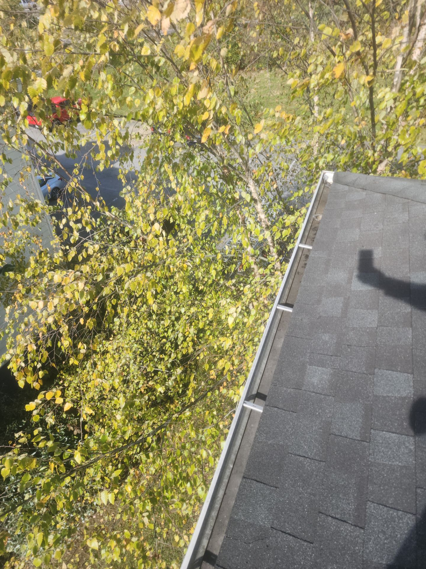 Commercial gutter cleaning Georgia after photo with clean gutters