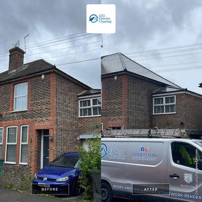 Roof Clean  - Moss Removal - Gutter Clean using Honda 15lpm Low Pressure Washing Machine