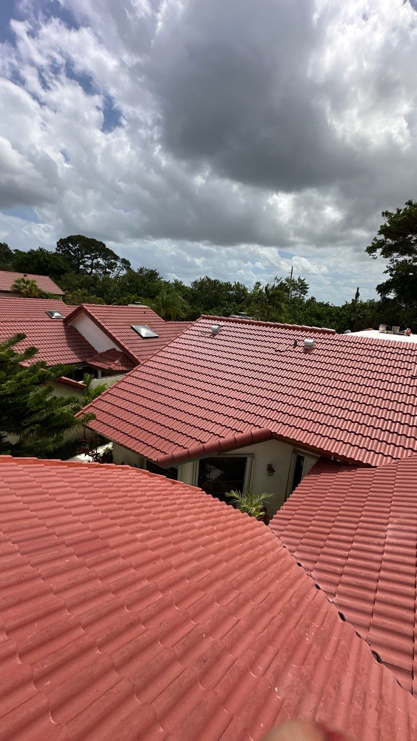 Residential Tile Re-Roof and TPO Flat Roof Installation in Boca Raton by AJF ROOFING INC