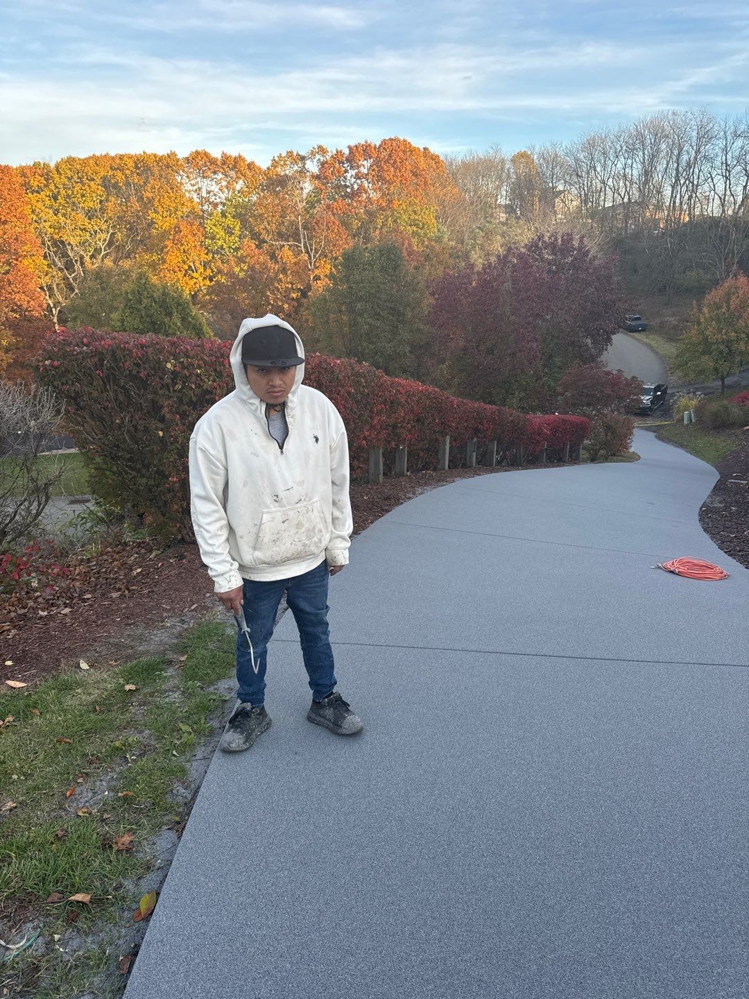 Steep Driveway Project in Sarver by Floors in a Day, Inc