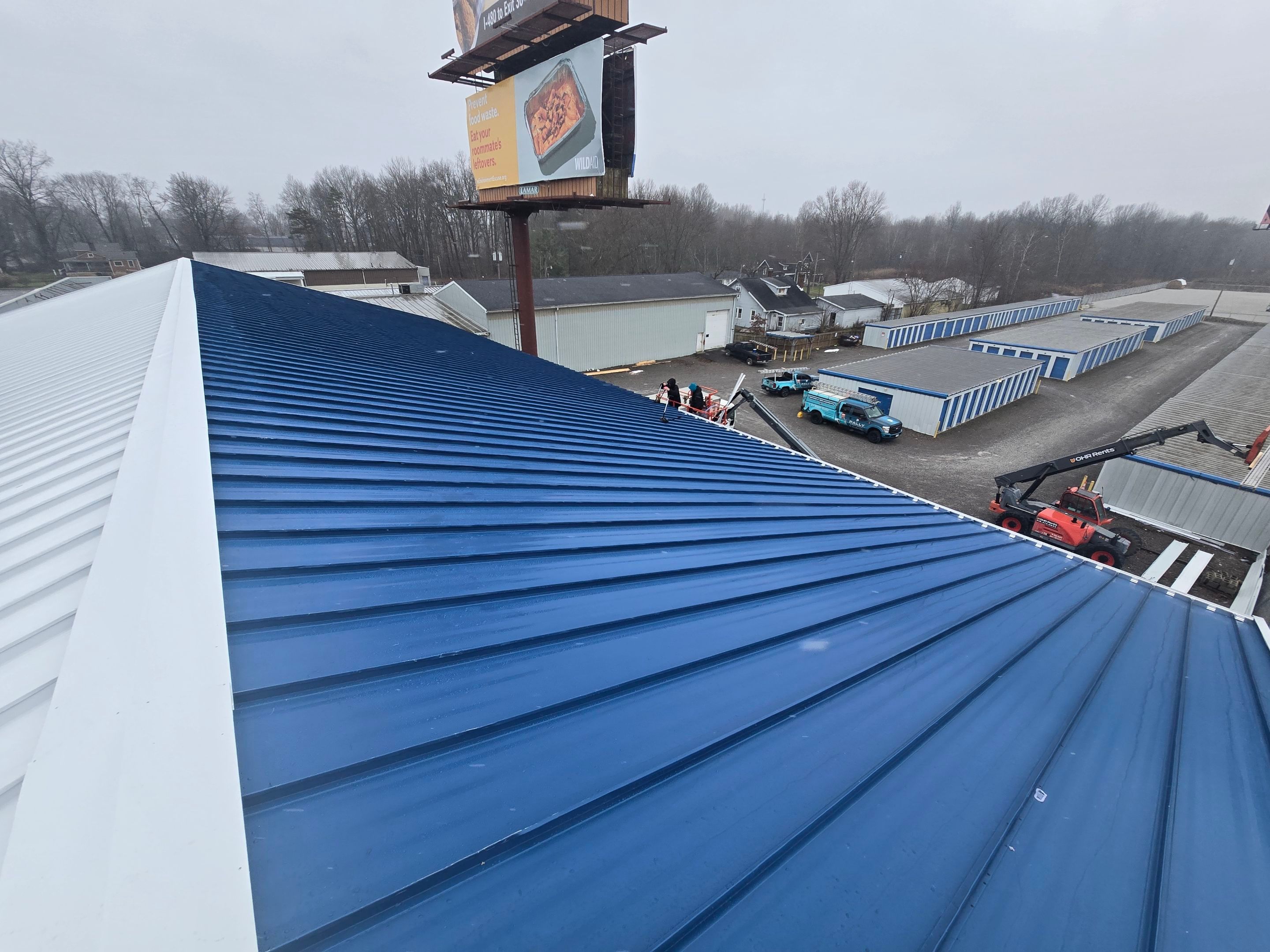 Windham Mini Storage Standing Seam Replacement by Pally Roofing