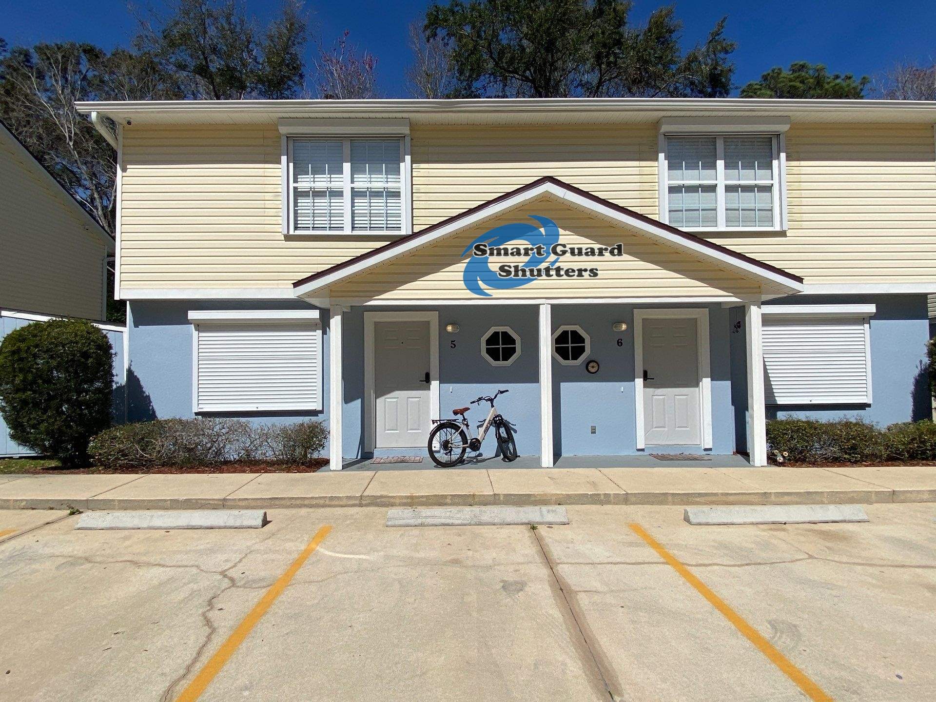 Hurricane Protection in White by Smart Guard Shutters