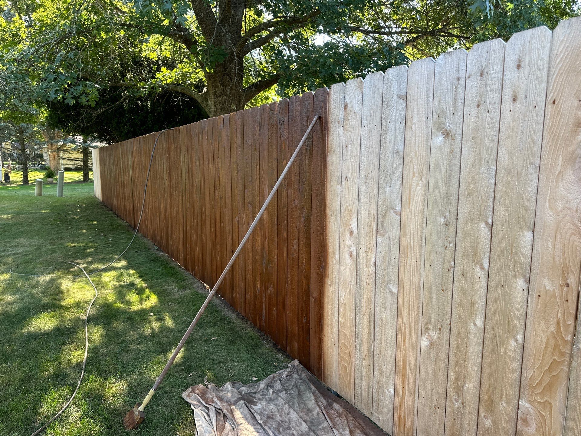 Fence Treatment by Two Brothers Residential Maintenance
