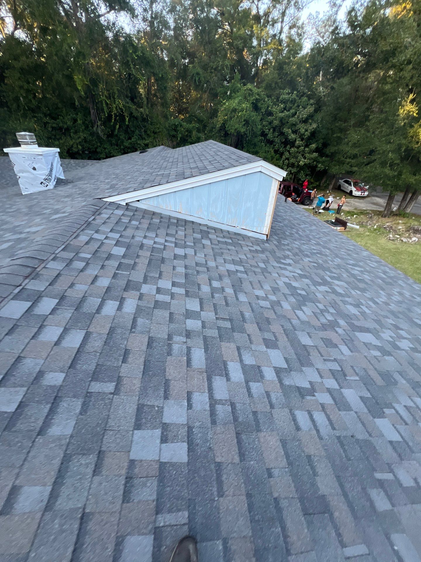 Reroof with Skylight in Gainesville, FL by Brehm Roofing